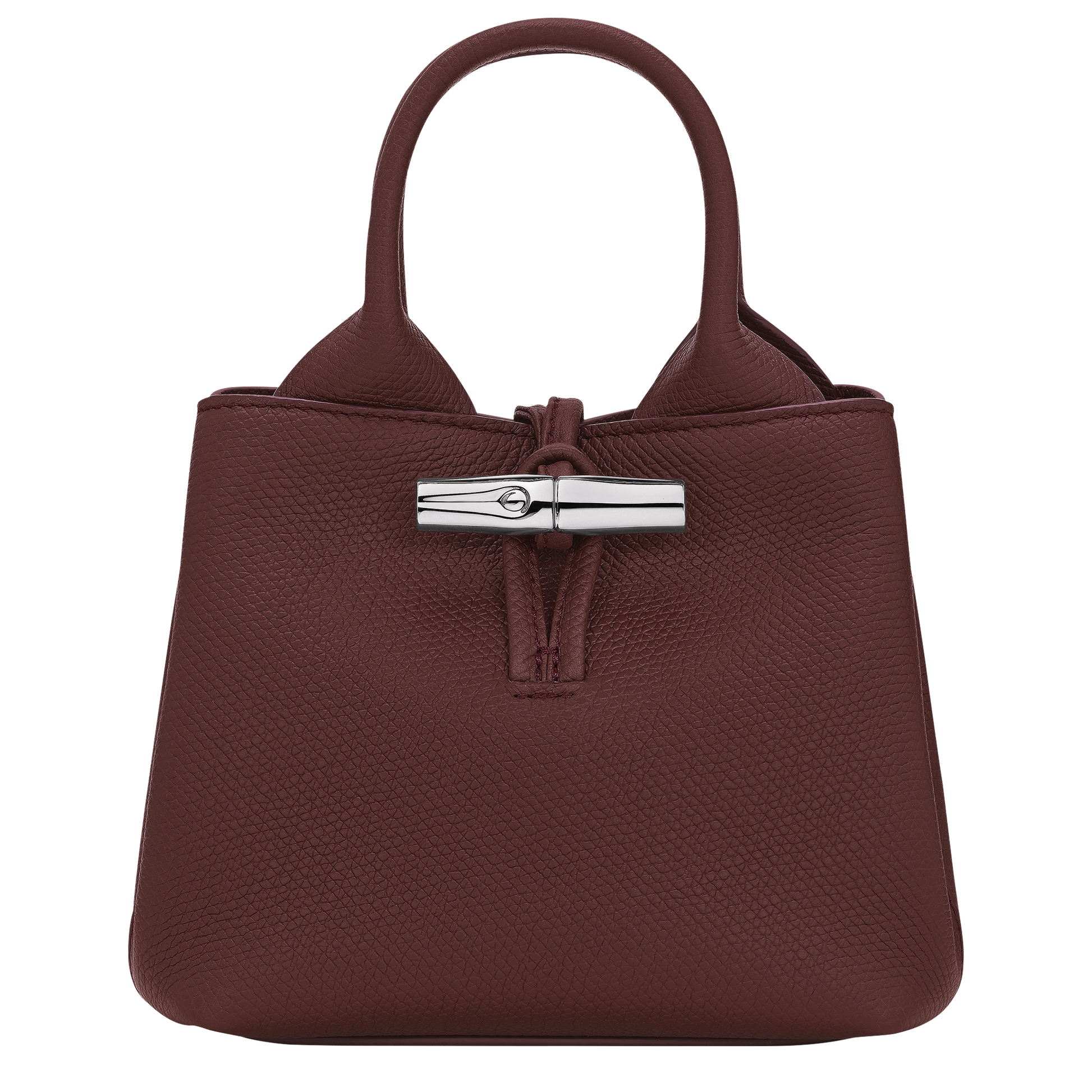 LONGCHAMP-Le Roseau XS Handbag-Burgundy-10278HFP009-1