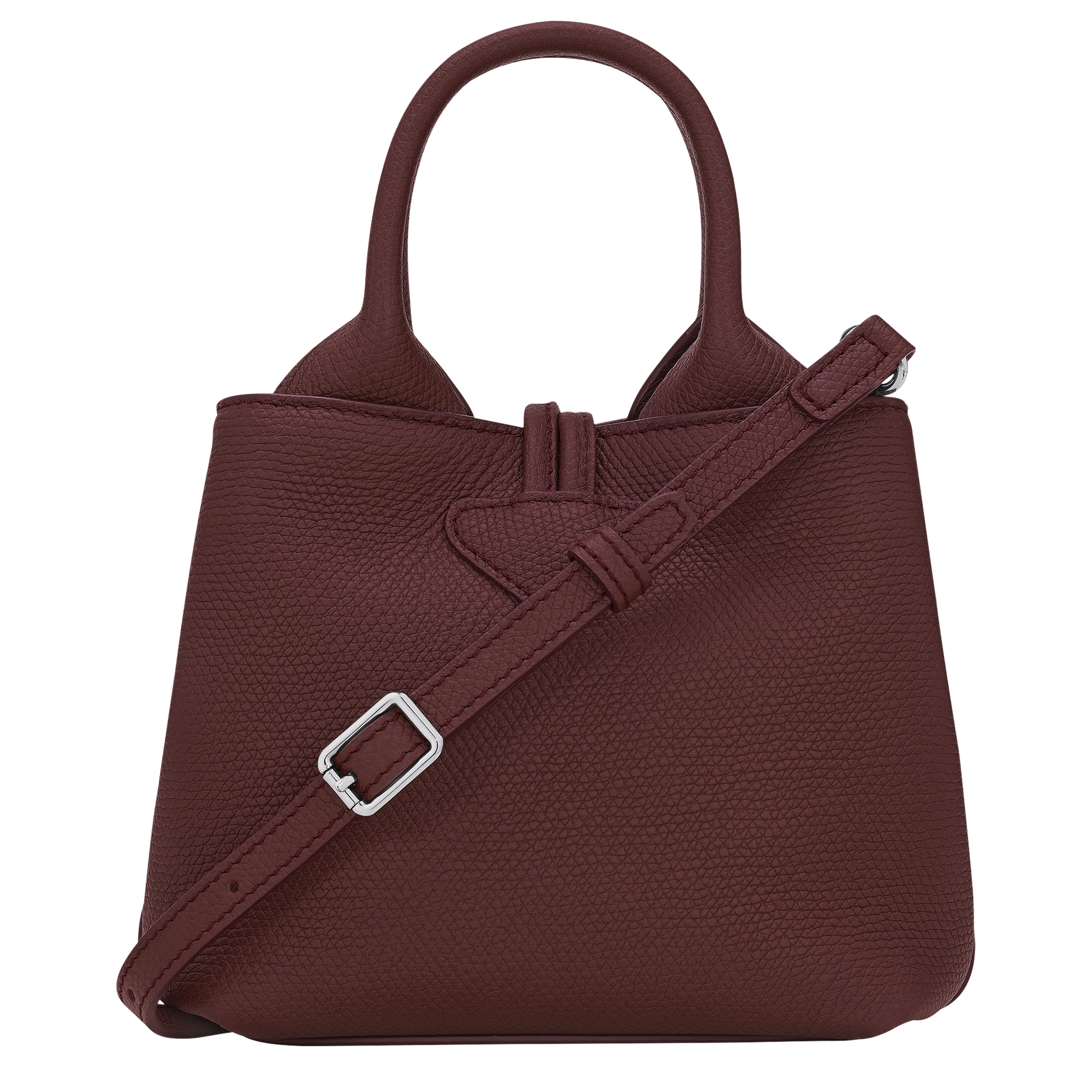 LONGCHAMP-Le Roseau XS Handbag-Burgundy-10278HFP009-3