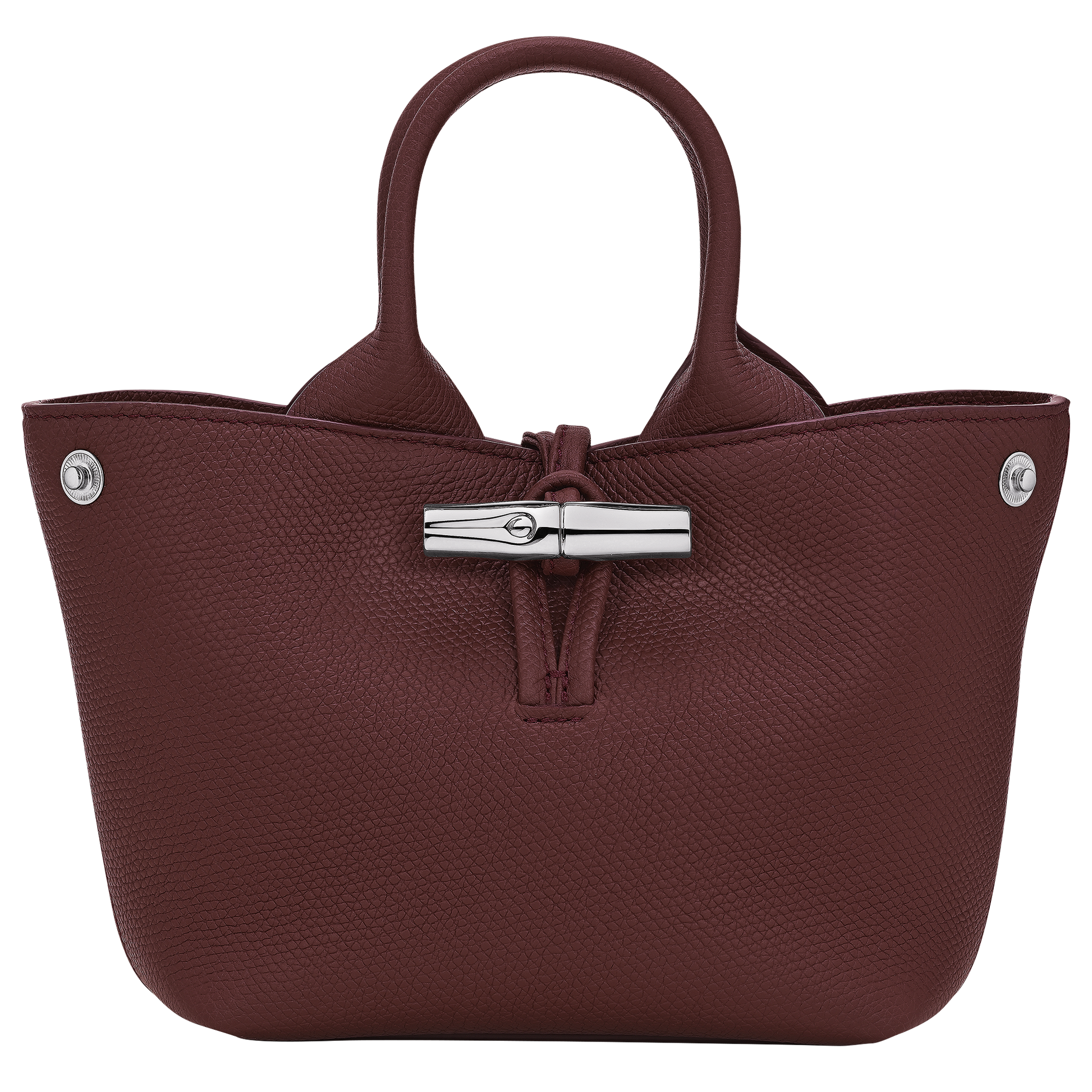 LONGCHAMP-Le Roseau XS Handbag-Burgundy-10278HFP009-4