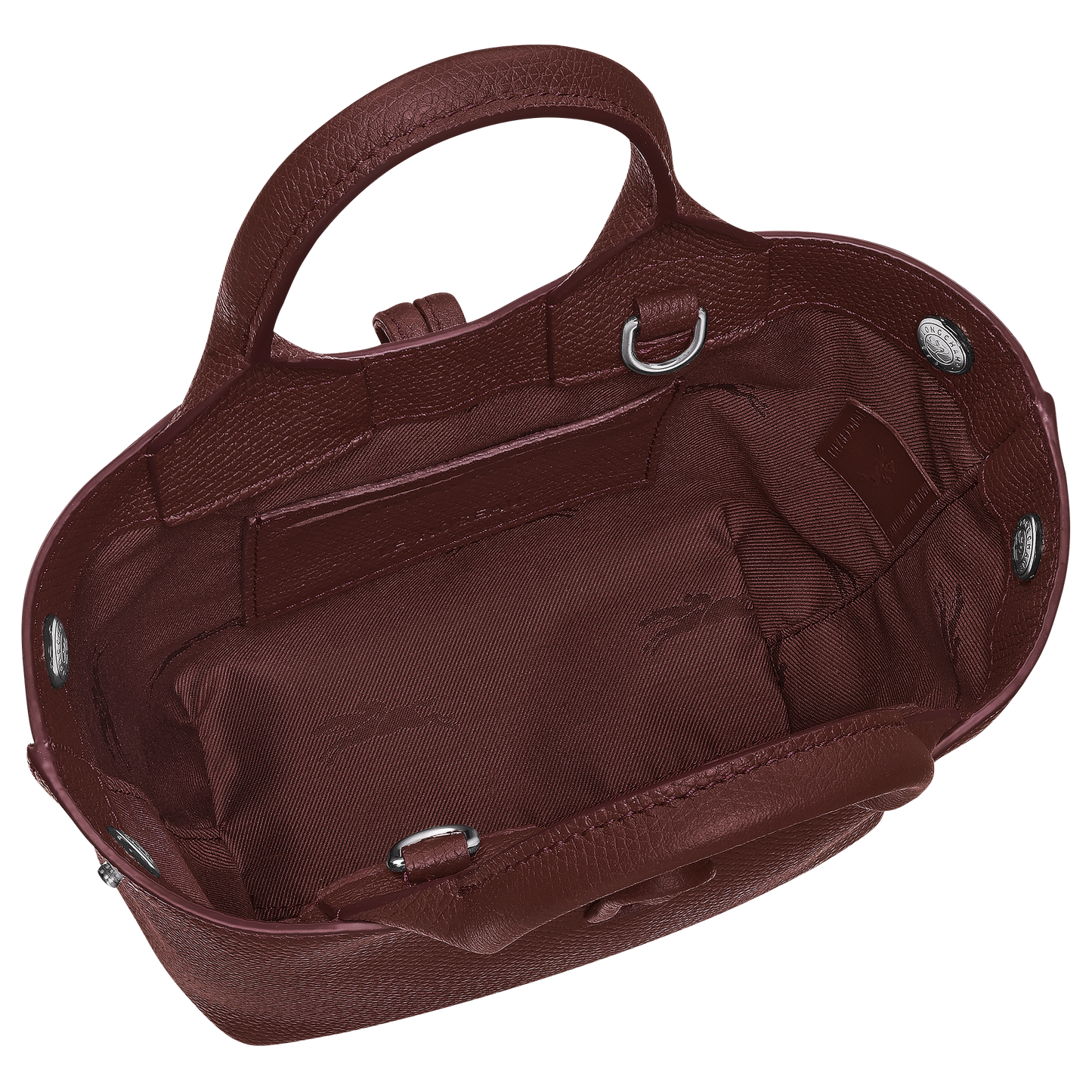 LONGCHAMP-Le Roseau XS Handbag-Burgundy-10278HFP009-5
