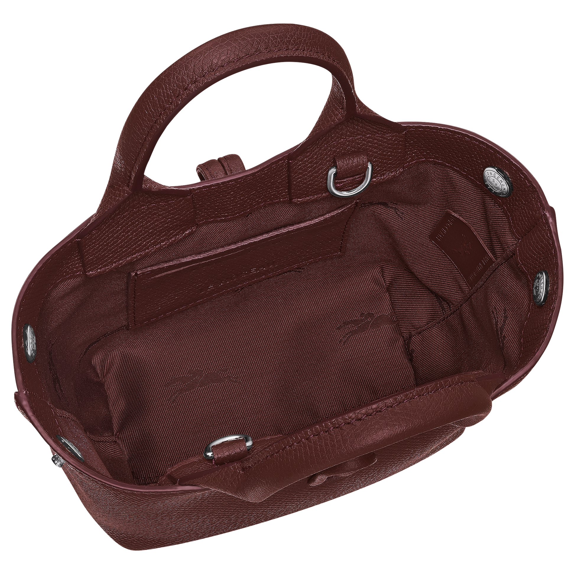 LONGCHAMP-Le Roseau XS Handbag-Burgundy-10278HFP009-5