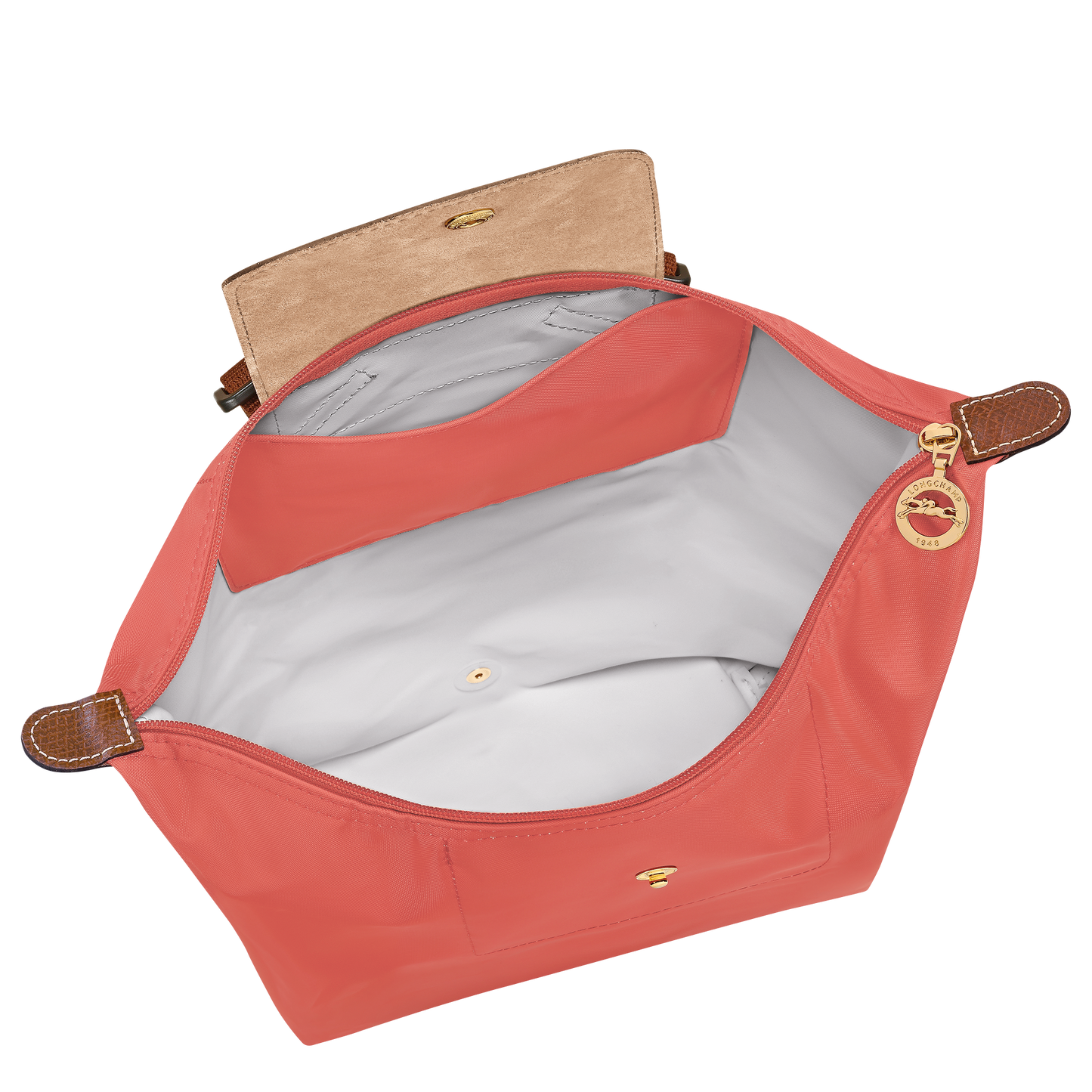 LONGCHAMP-Le Pliage Original M Backpack-Strawberry-10284089218-5