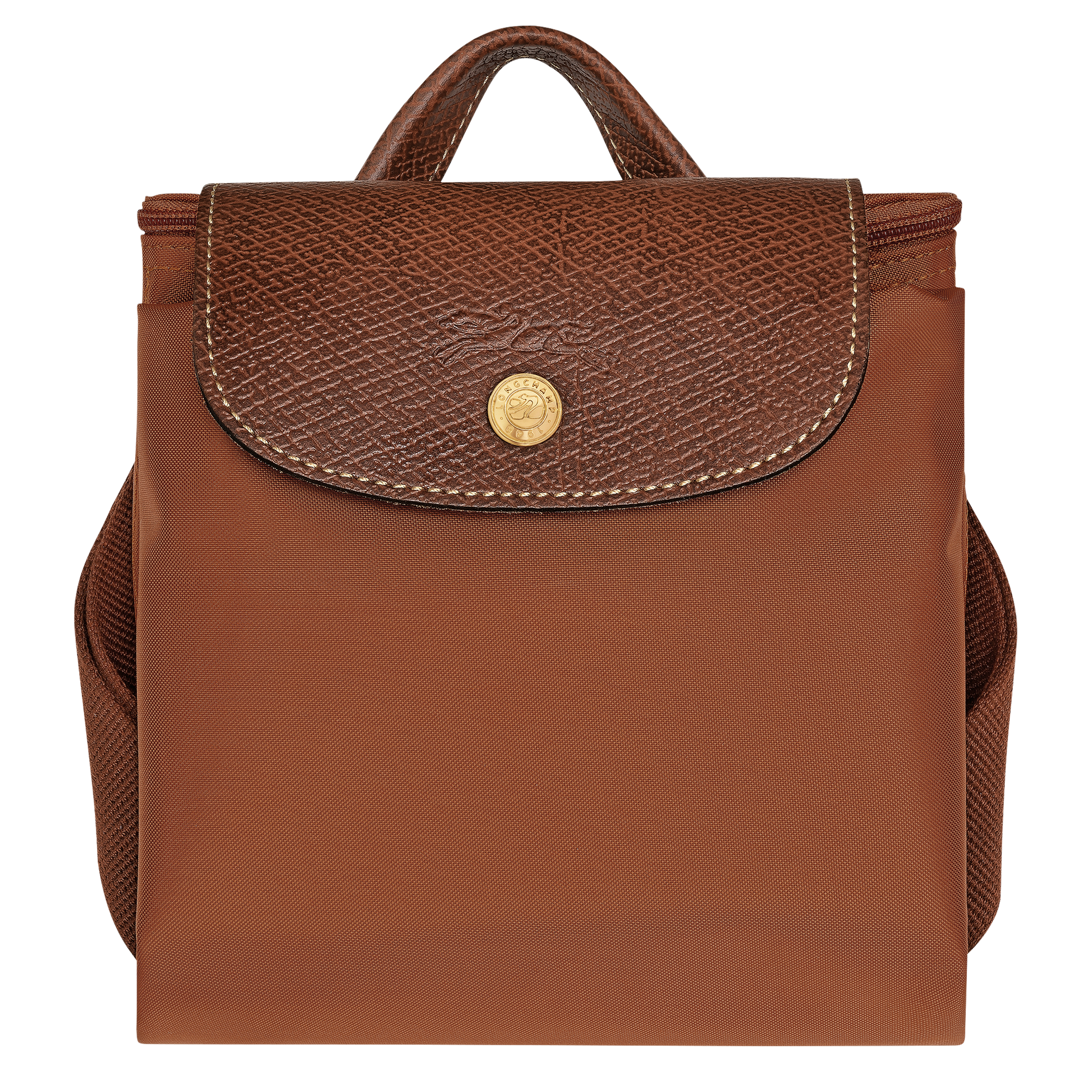 LONGCHAMP-Le Pliage Original M Backpack-Cognac-10284089504-5