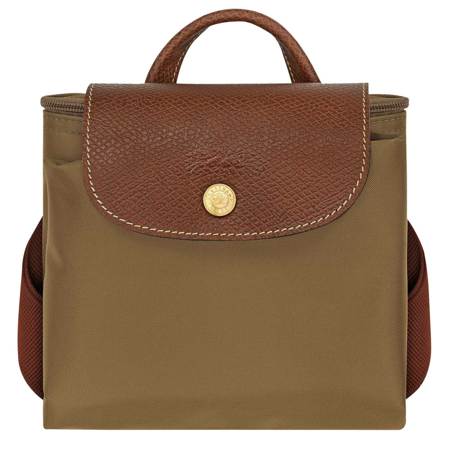 LONGCHAMP-Le Pliage Original M Backpack-Olive-10284089510-5