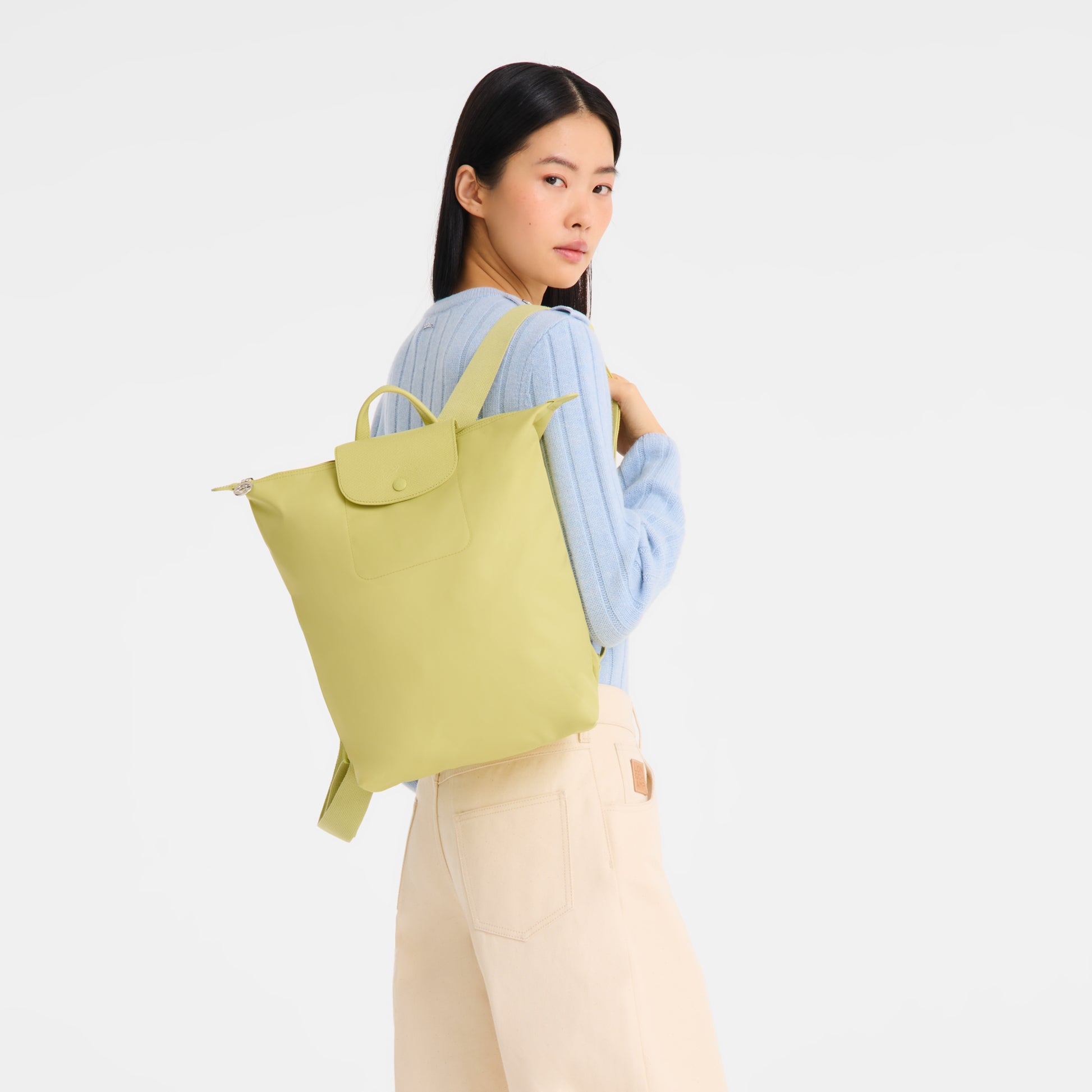 LONGCHAMP-Le Pliage One M Backpack-Lime-10284979163-2