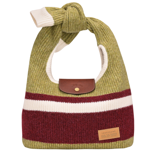 LONGCHAMP-Le Pliage Collection Shoulder bag-Pistachio/Burgundy-10303HITM27-1