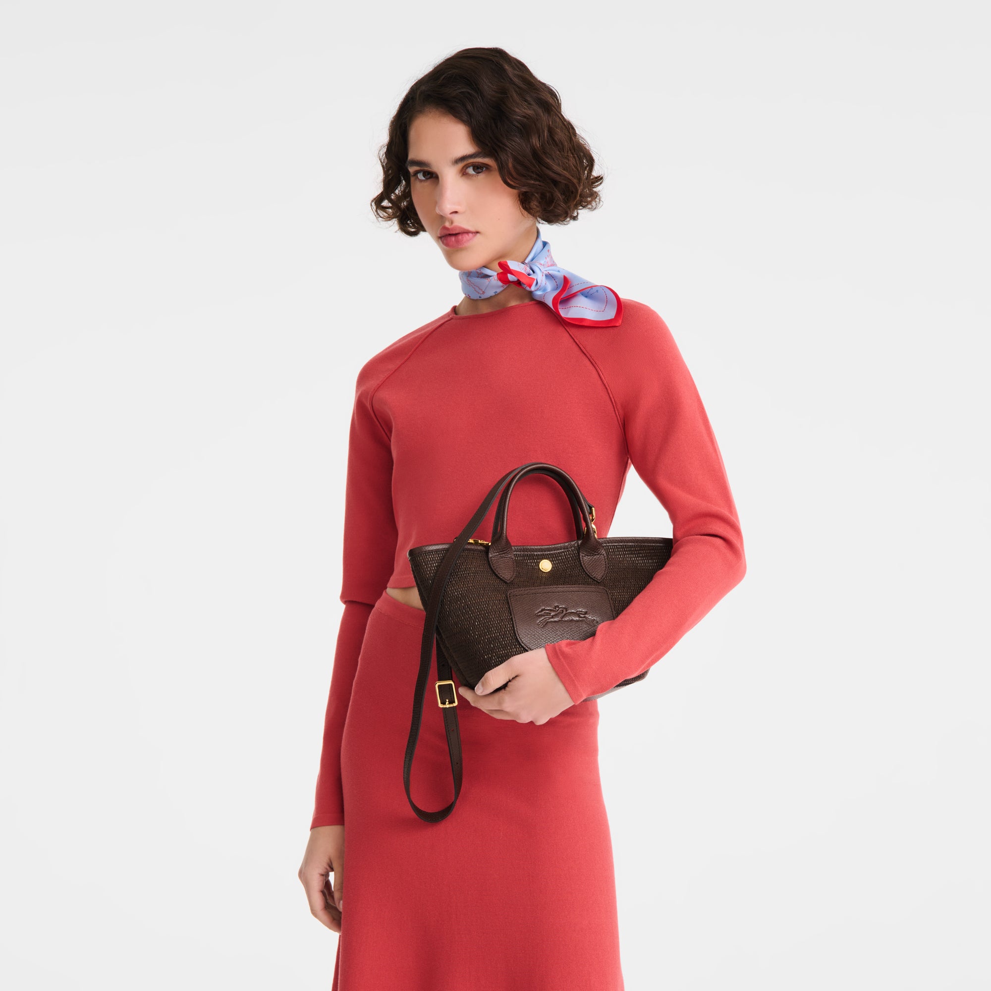 Le Pliage Collection XS Basket bag Mocha - Canvas | Longchamp ID