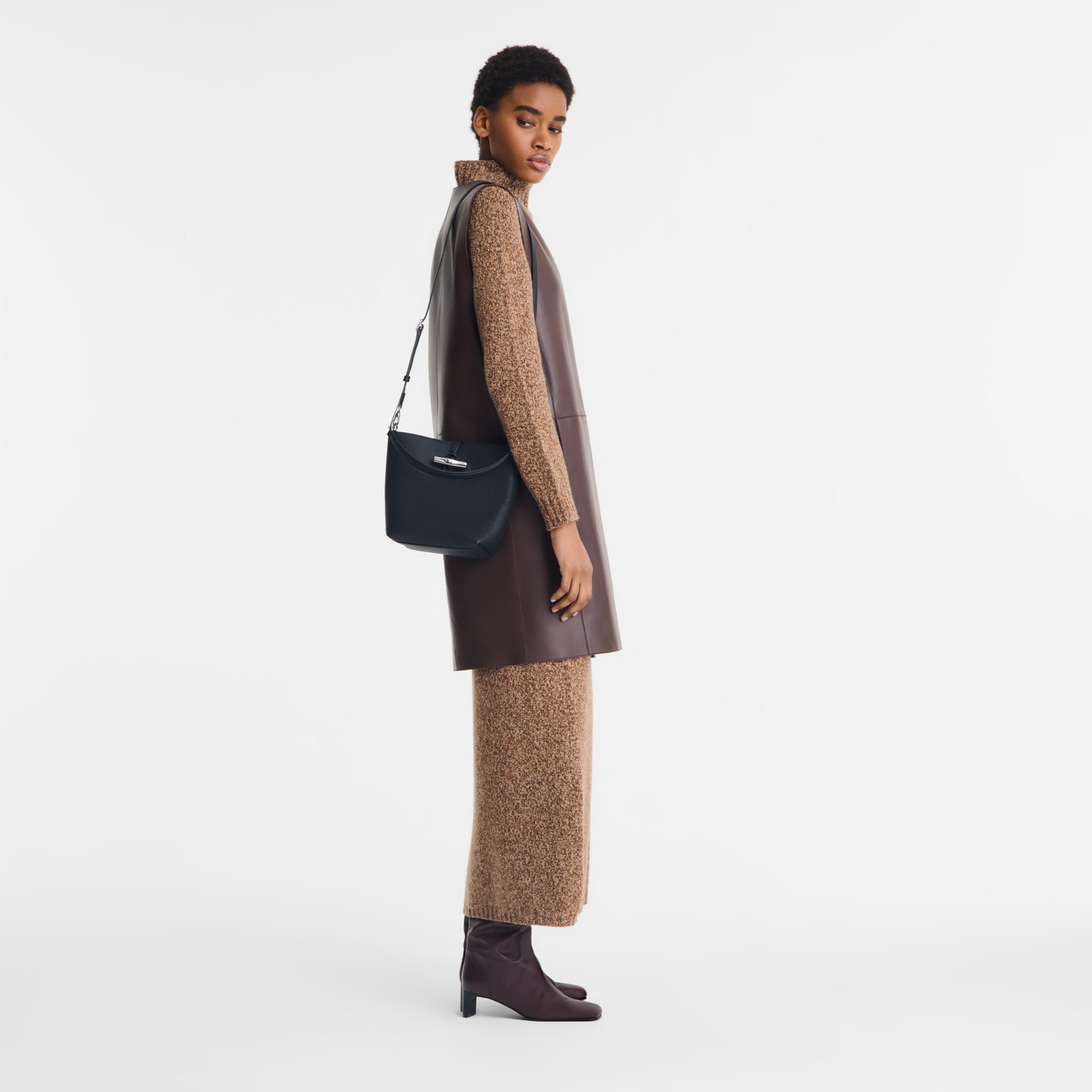 Le Roseau Bucket bag Black Leather 10314HFP001 Longhamp ID