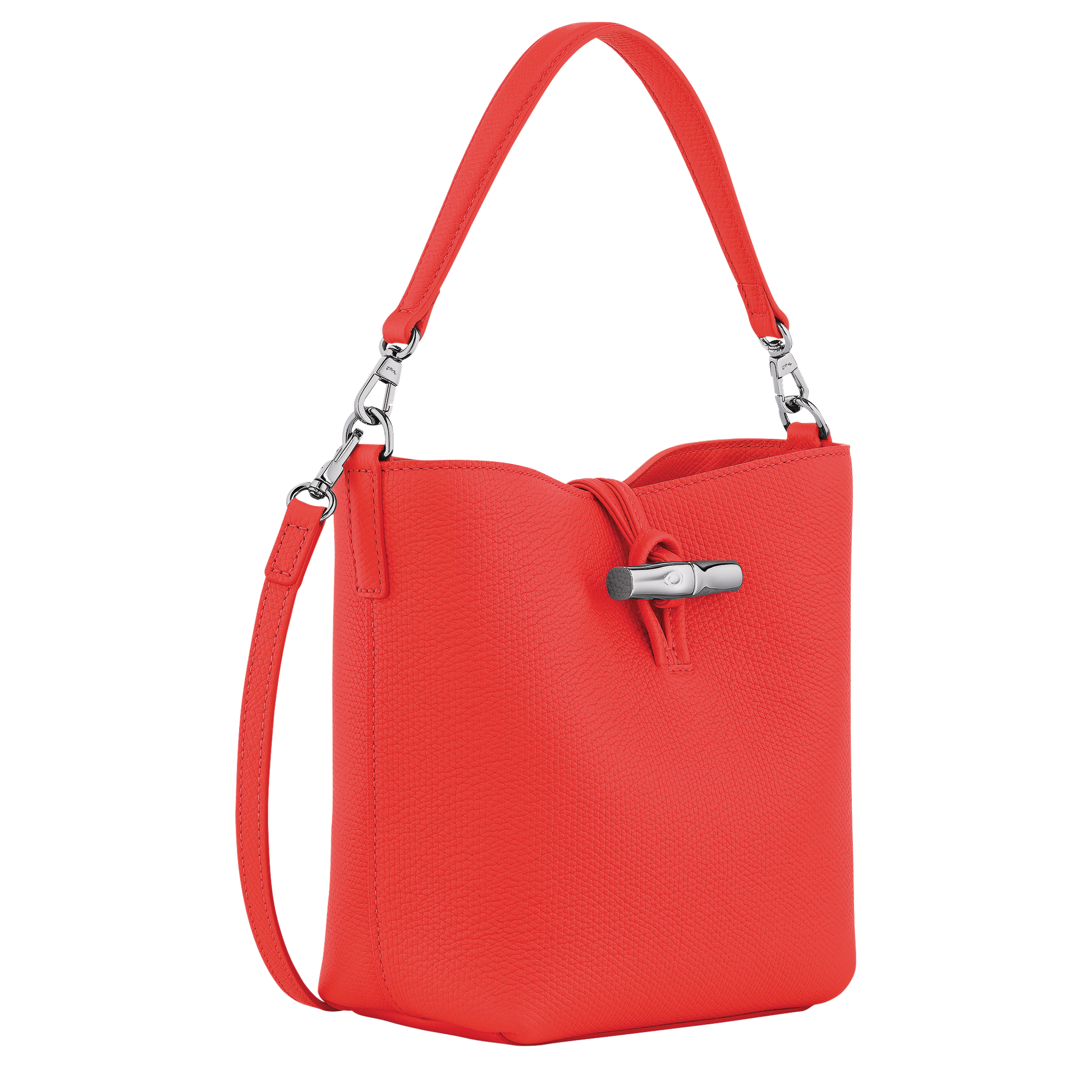 LONGCHAMP-Le Roseau XS Bucket bag-Vermilion-10314HFP108-3