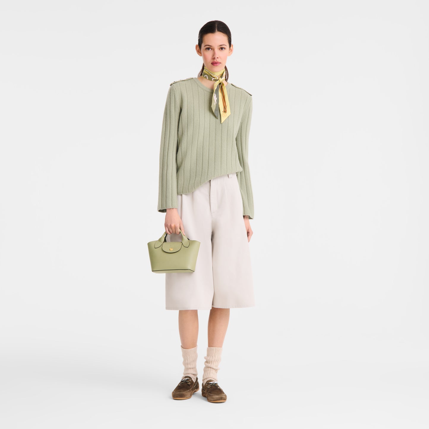 LONGCHAMP-Épure XS Tote bag-Almond Green-10319HYZM70-2