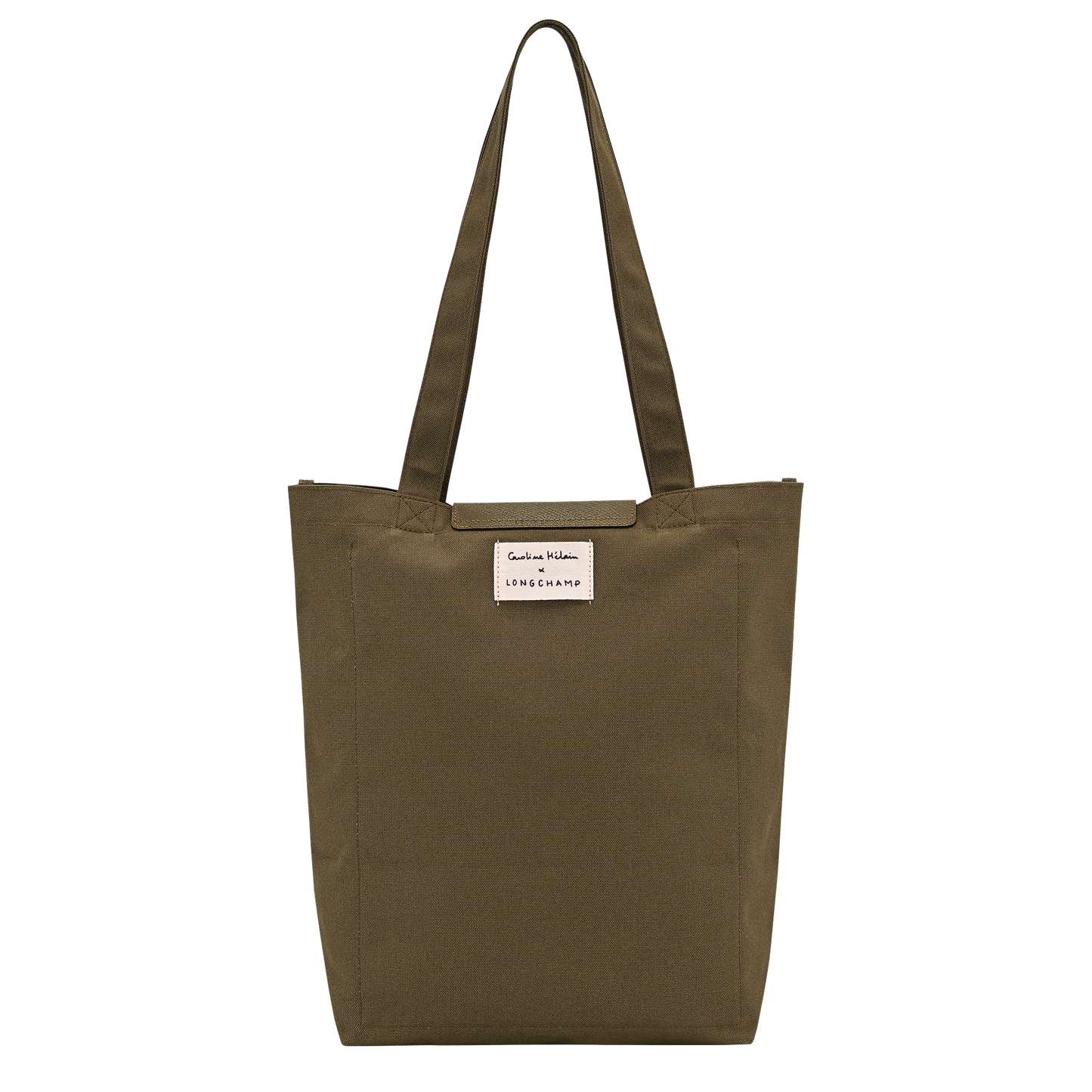 LONGCHAMP-Caroline Hélain x Longchamp M Tote bag-Olive-10326HKI510-3