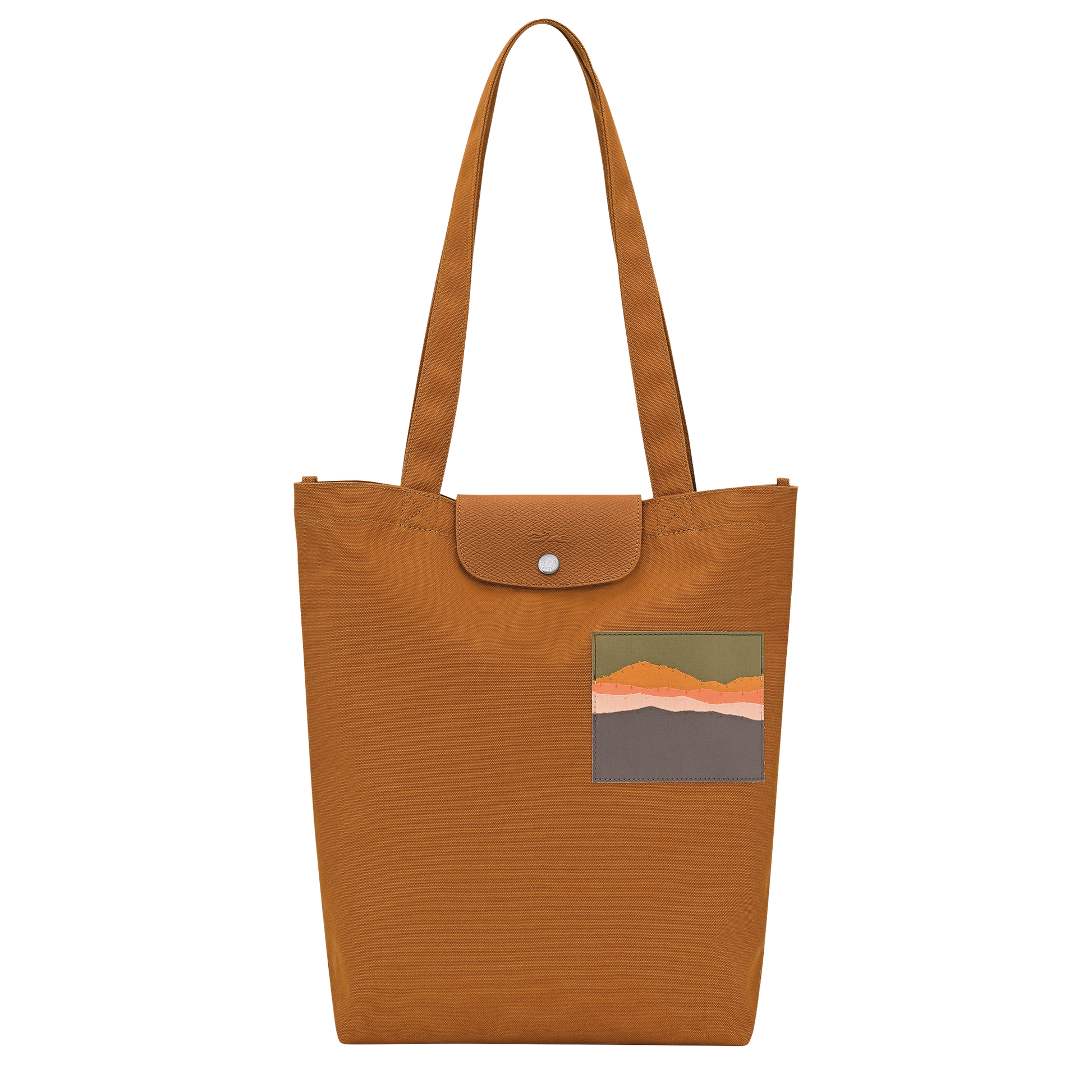 LONGCHAMP-Caroline Hélain x Longchamp M Tote bag-Caramel-10326HKIF72-1