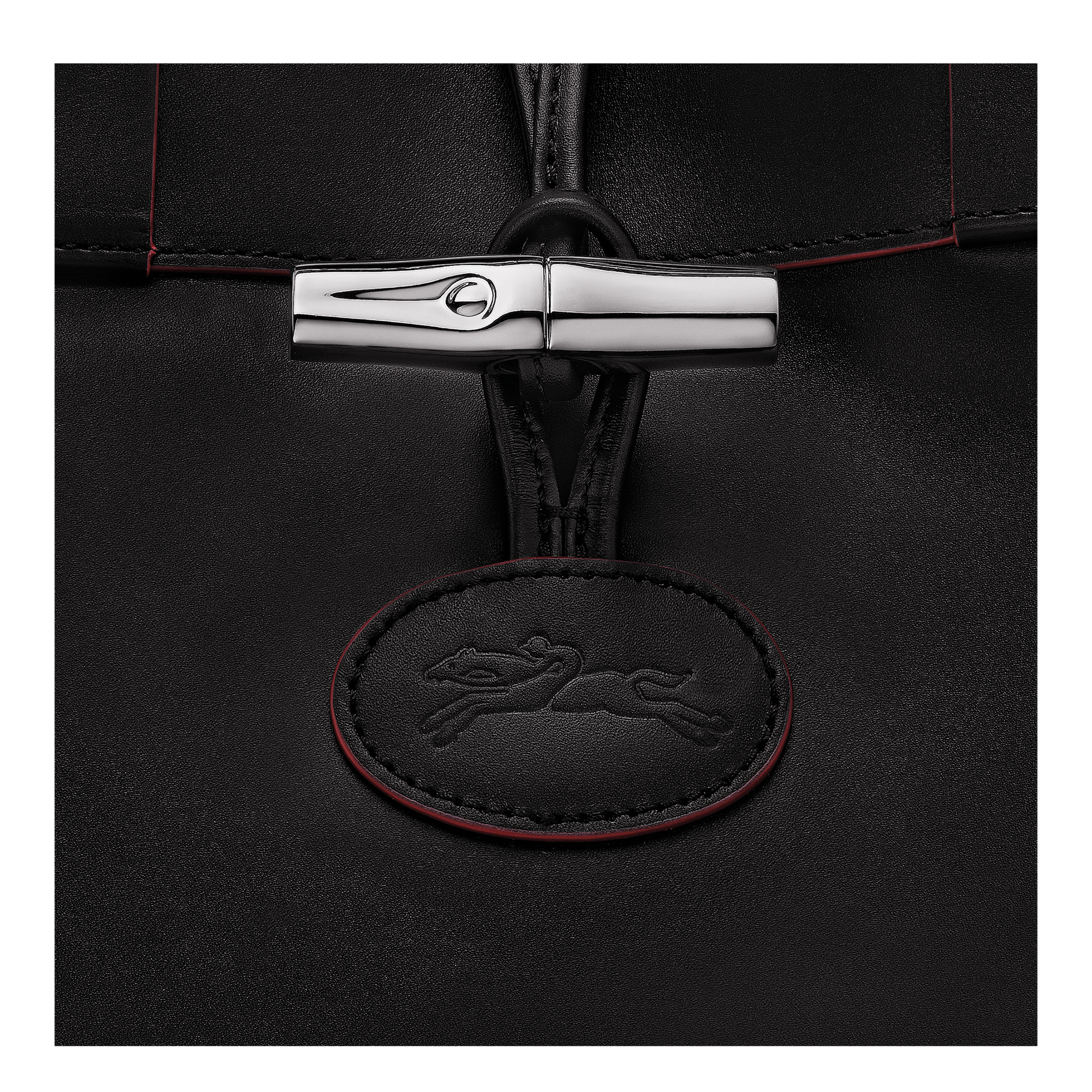 Vintage Longchamp Bag Black Sac à Main Vintage, Longchamp, Cuir