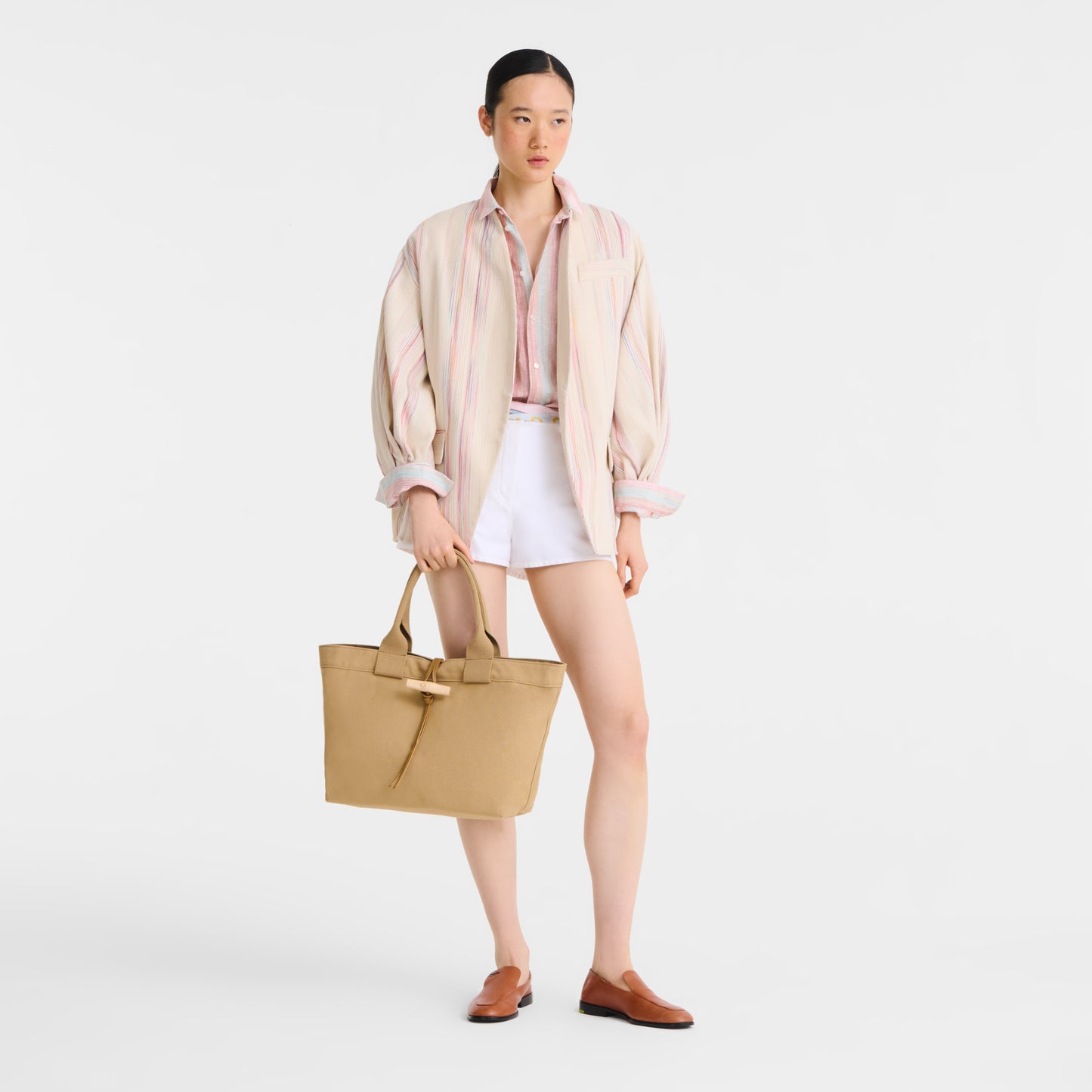 LONGCHAMP-Le Roseau Tote bag-Desert-10327HJE526-2