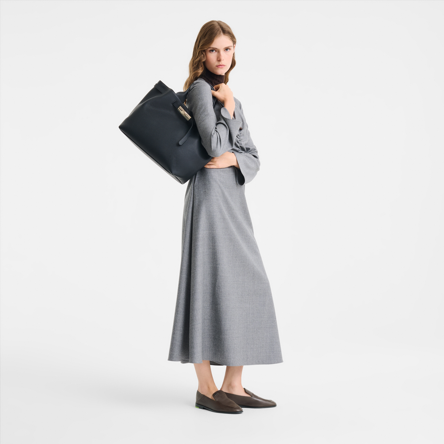 LONGCHAMP-Le Smart L Tote bag-Black-10327HJH001-2