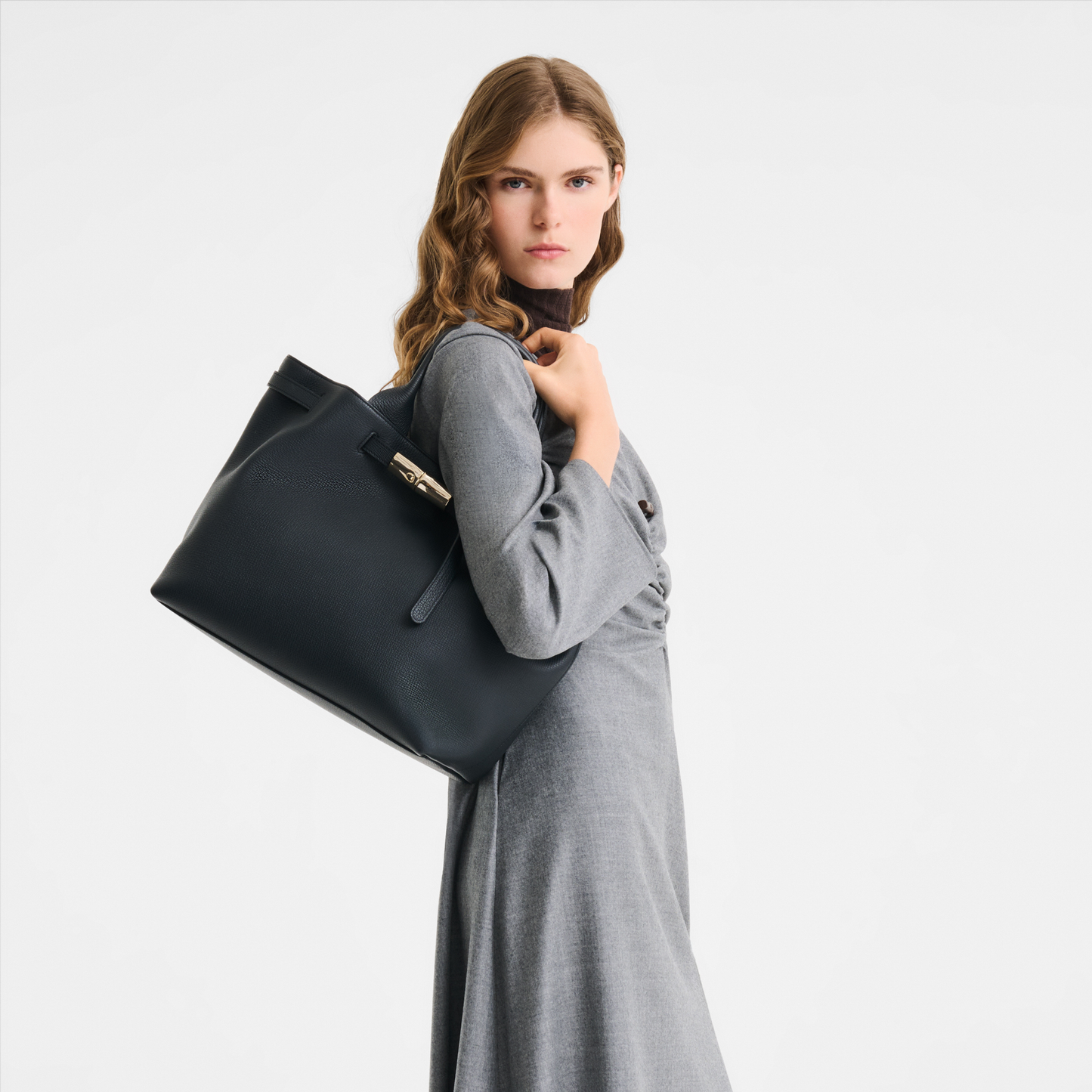 LONGCHAMP-Le Smart L Tote bag-Black-10327HJH001-7