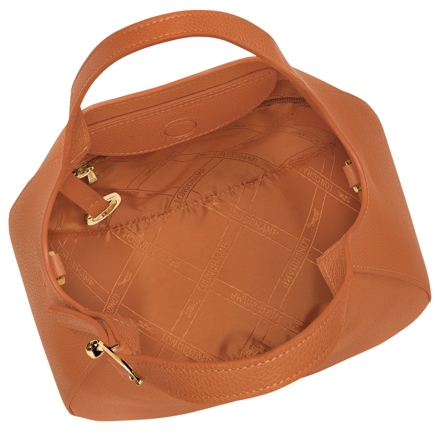 LONGCHAMP-Le Foulonné S Handbag-Amber-10328021490-6