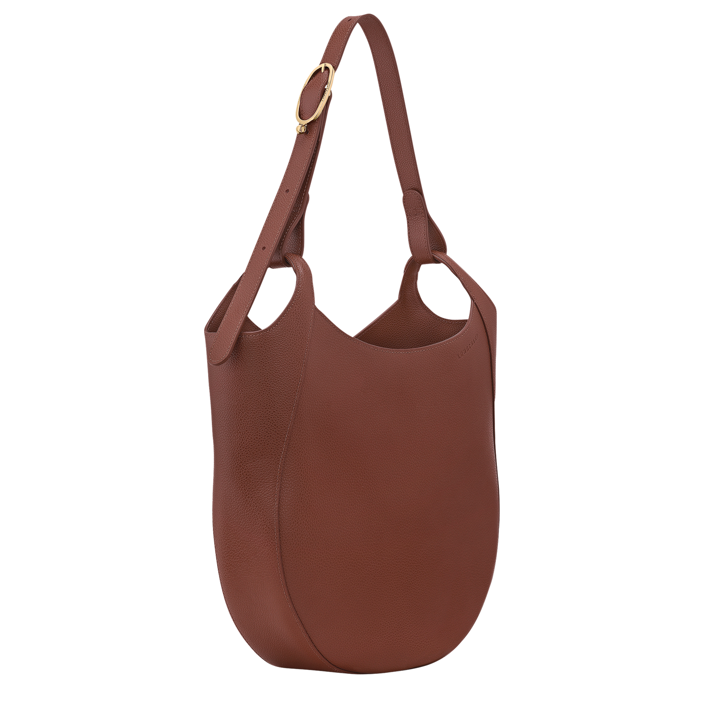 LONGCHAMP-Le Foulonné L Hobo bag-Coffee-10330021M02-3