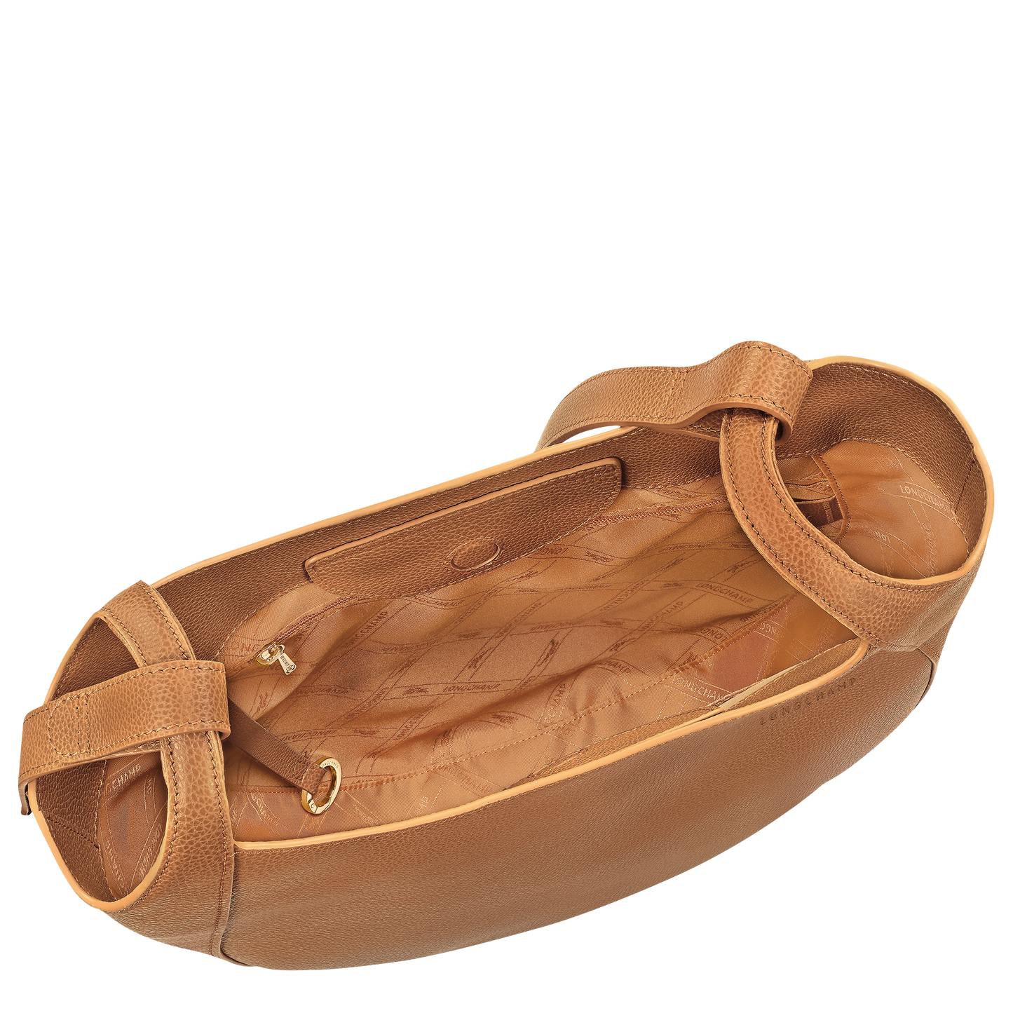 LONGCHAMP-Le Foulonné L Hobo bag-Pecan-10330021M74-5