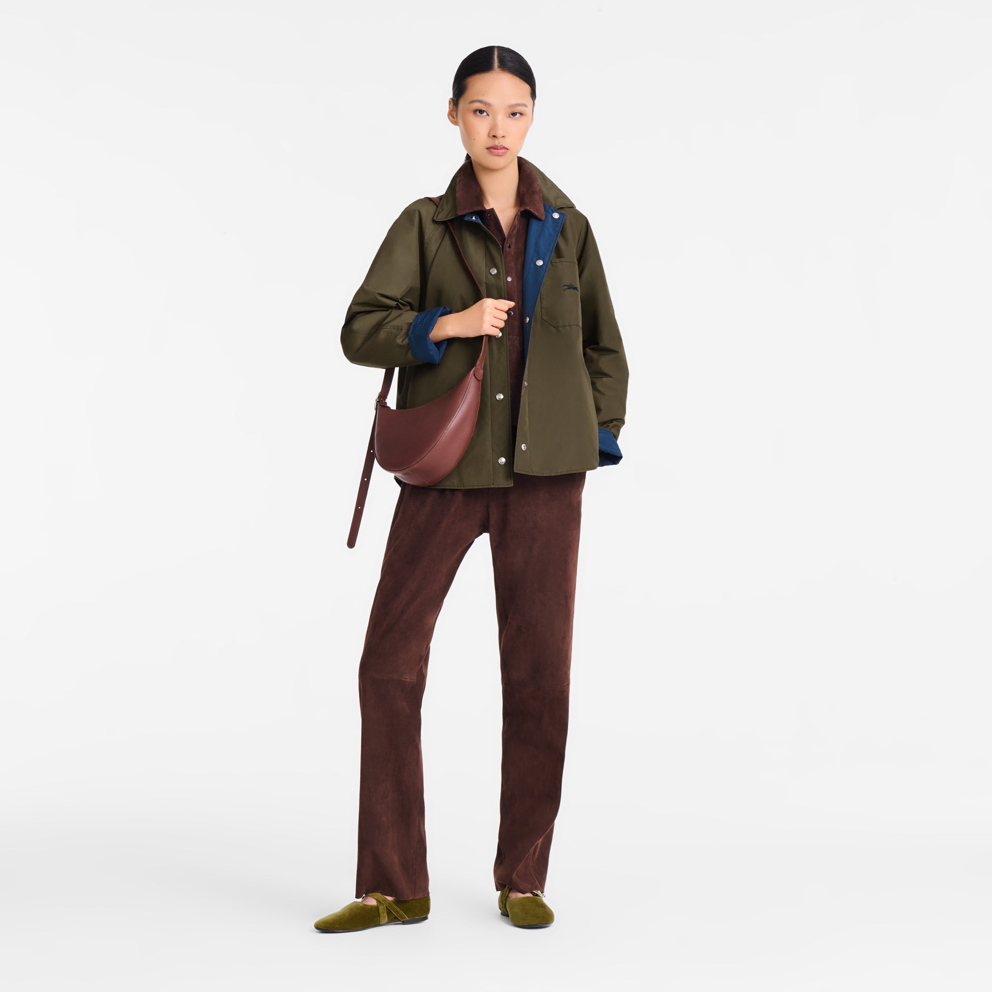 LONGCHAMP-Le Foulonné S Crossbody bag-Coffee-10337021M02-2