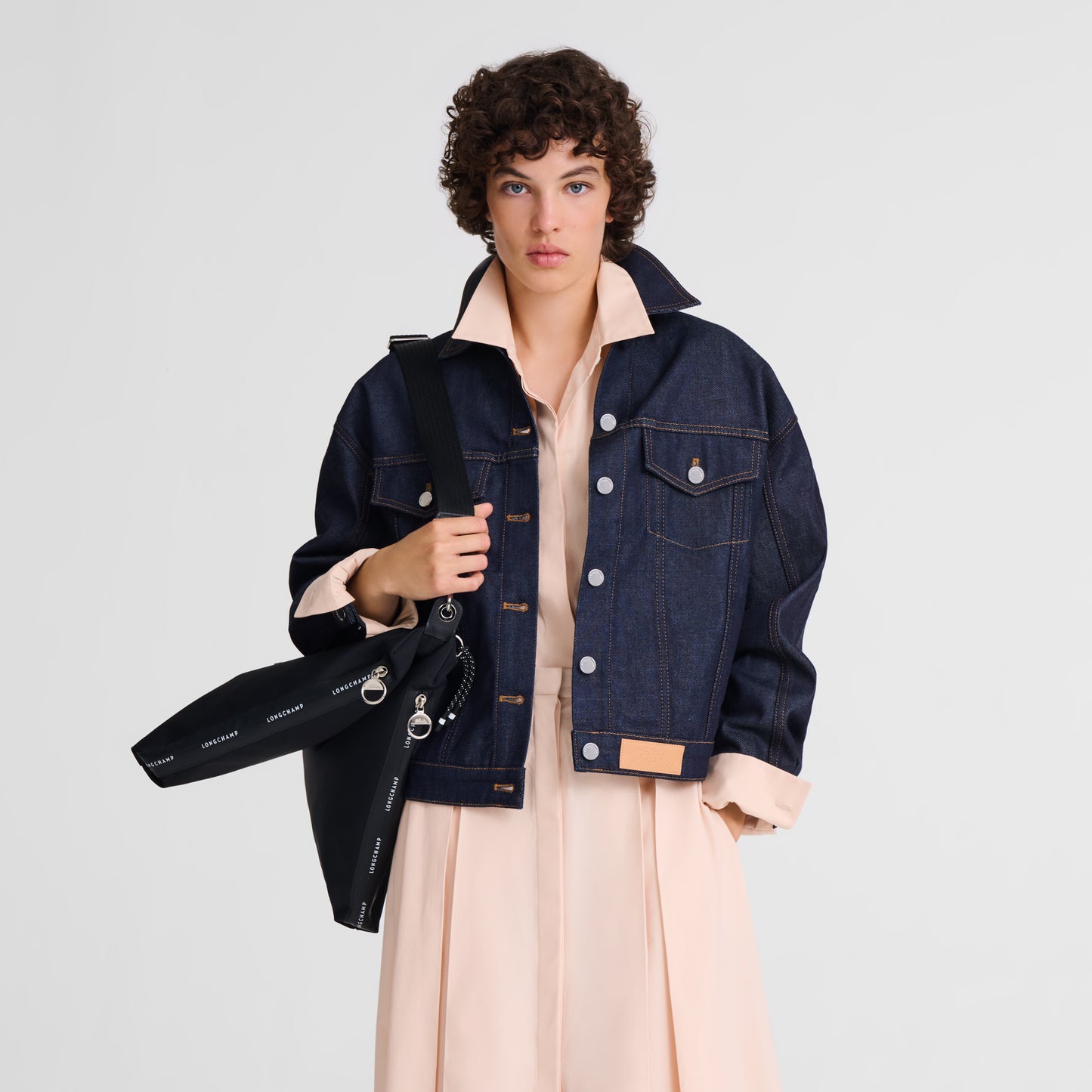 LONGCHAMP-Le Pliage Collection Crossbody bag-Black-10340HSR001-2