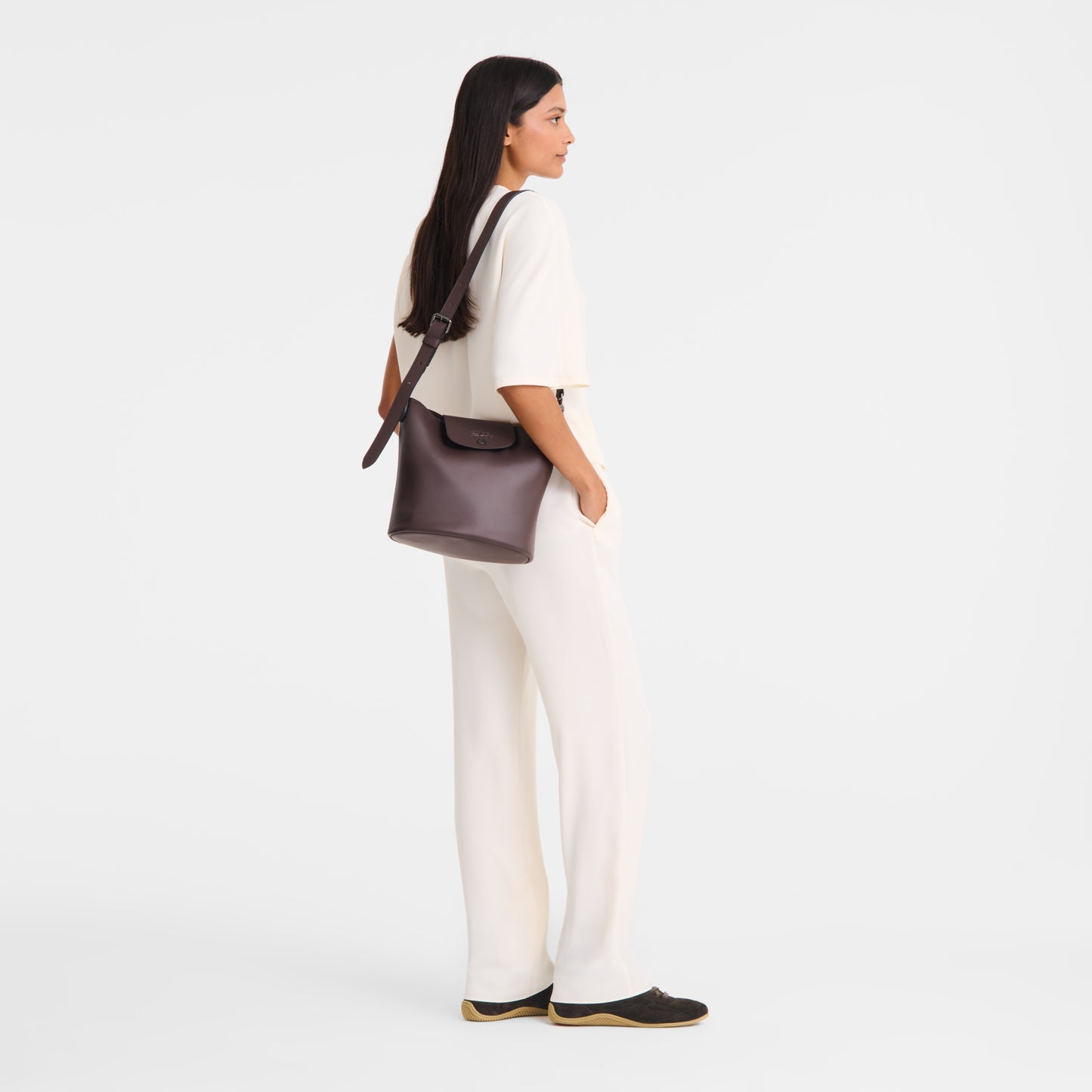 LONGCHAMP-Le Pliage Xtra M Shoulder bag-Mocha-10341987002-2