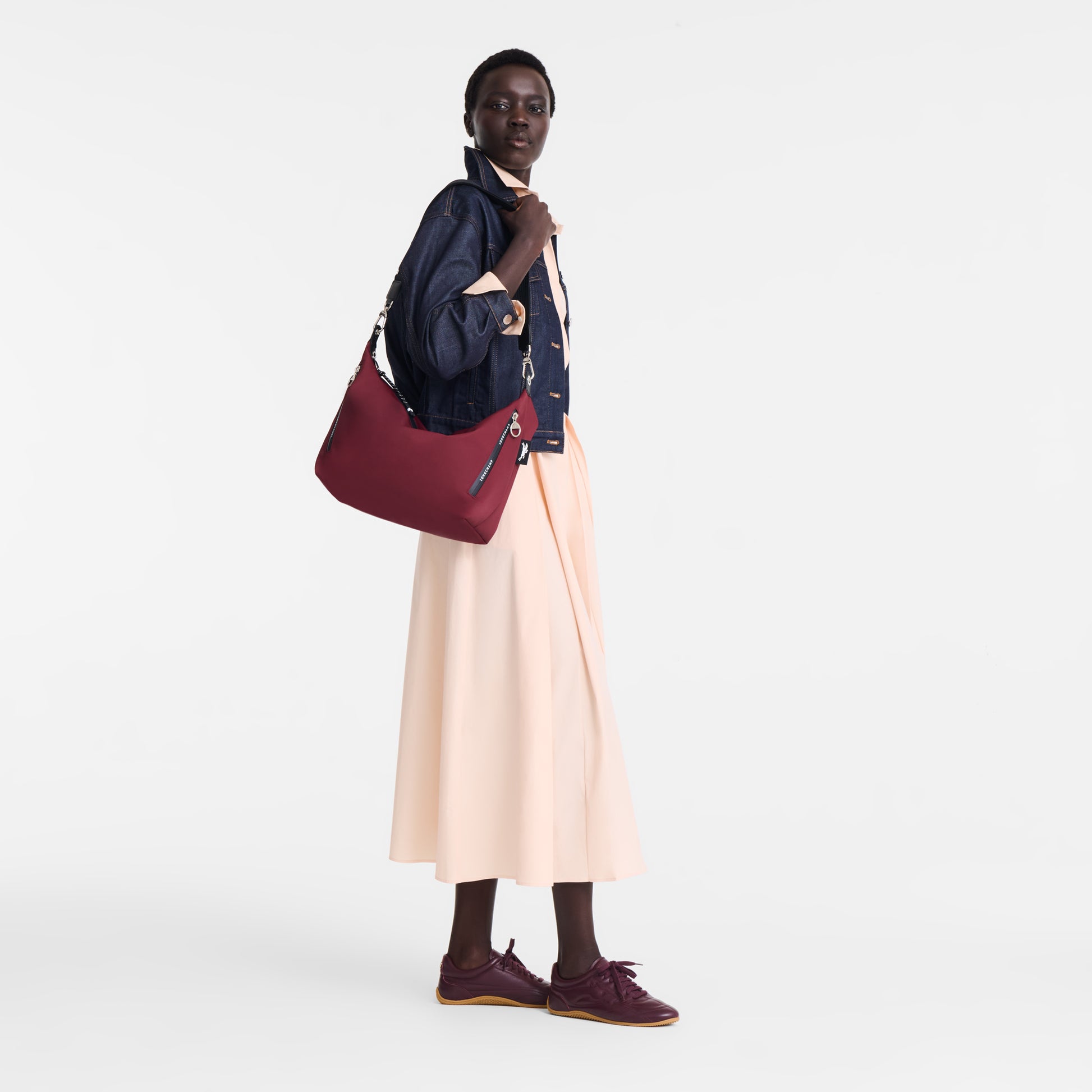 LONGCHAMP-Le Pliage Collection Crossbody bag-Burgundy-10343HSR119-2