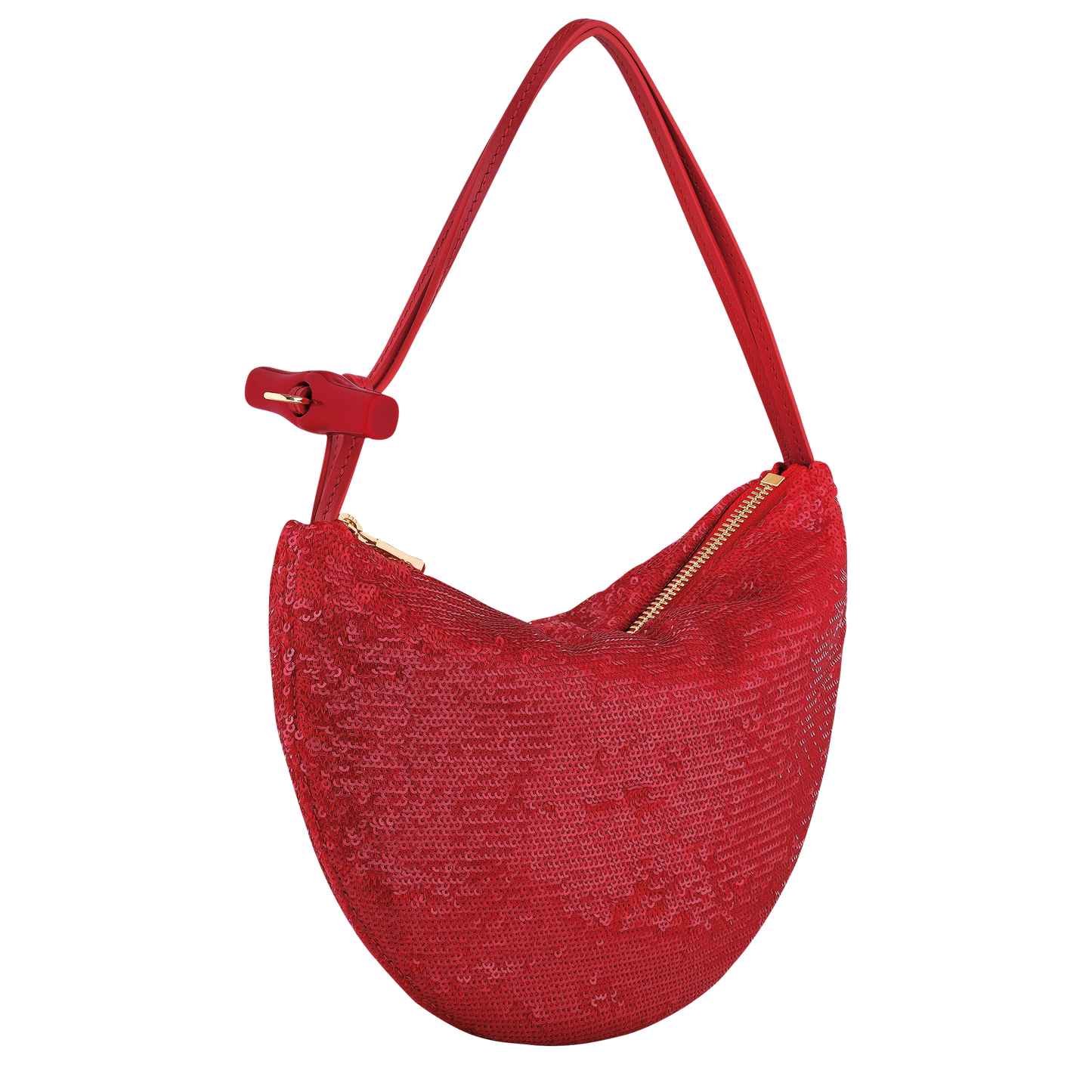 LONGCHAMP-Le Roseau Clutch-Red-10344HIP545-3