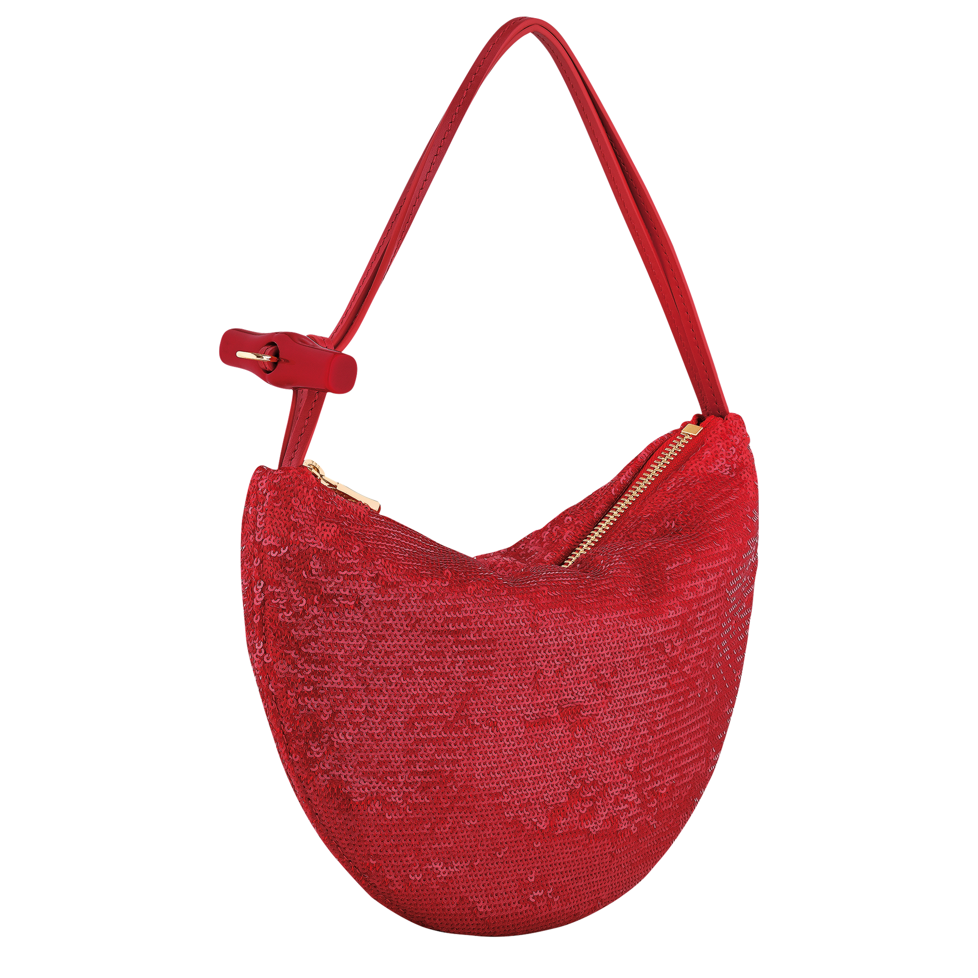 LONGCHAMP-Le Roseau Clutch-Red-10344HIP545-3