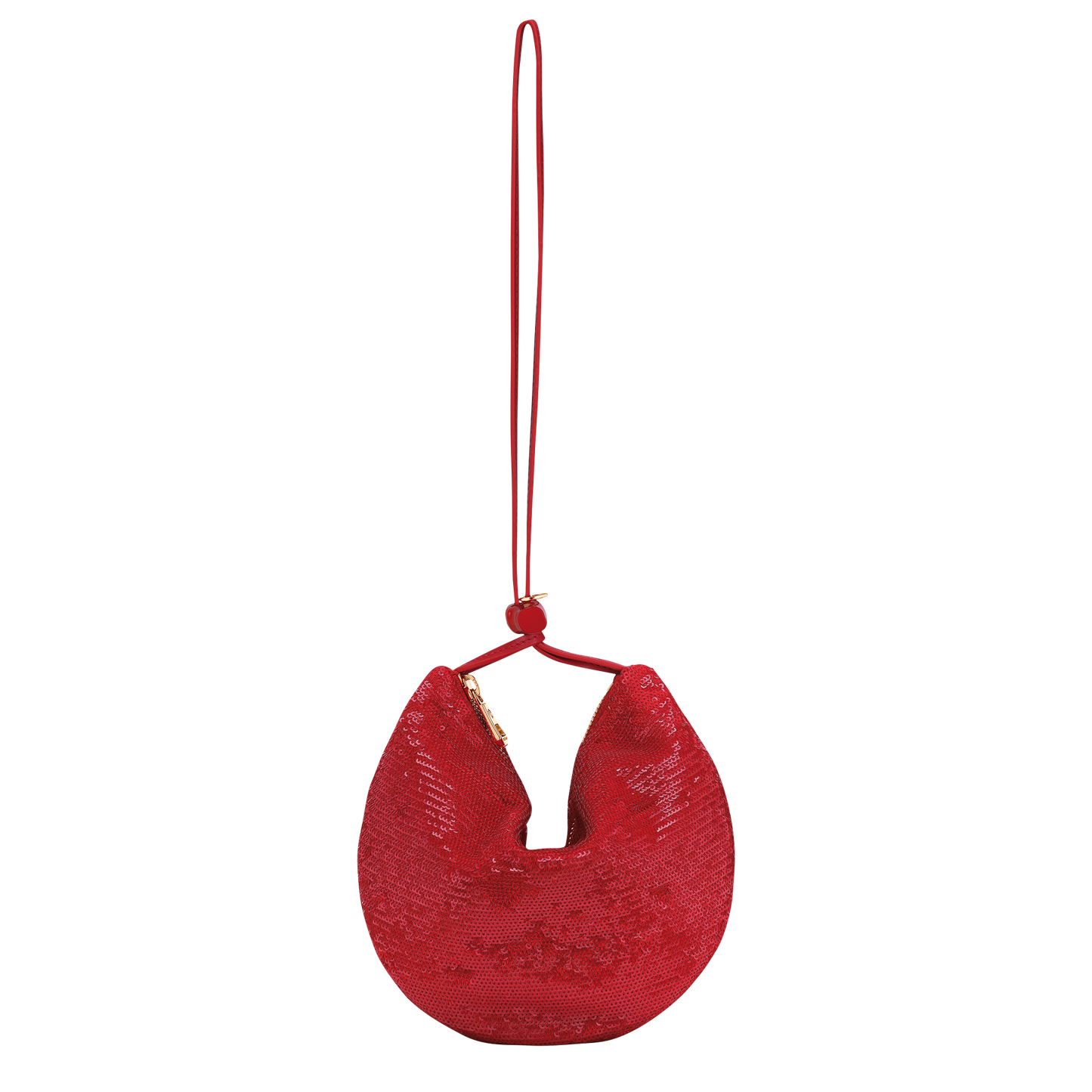 LONGCHAMP-Le Roseau Clutch-Red-10344HIP545-5