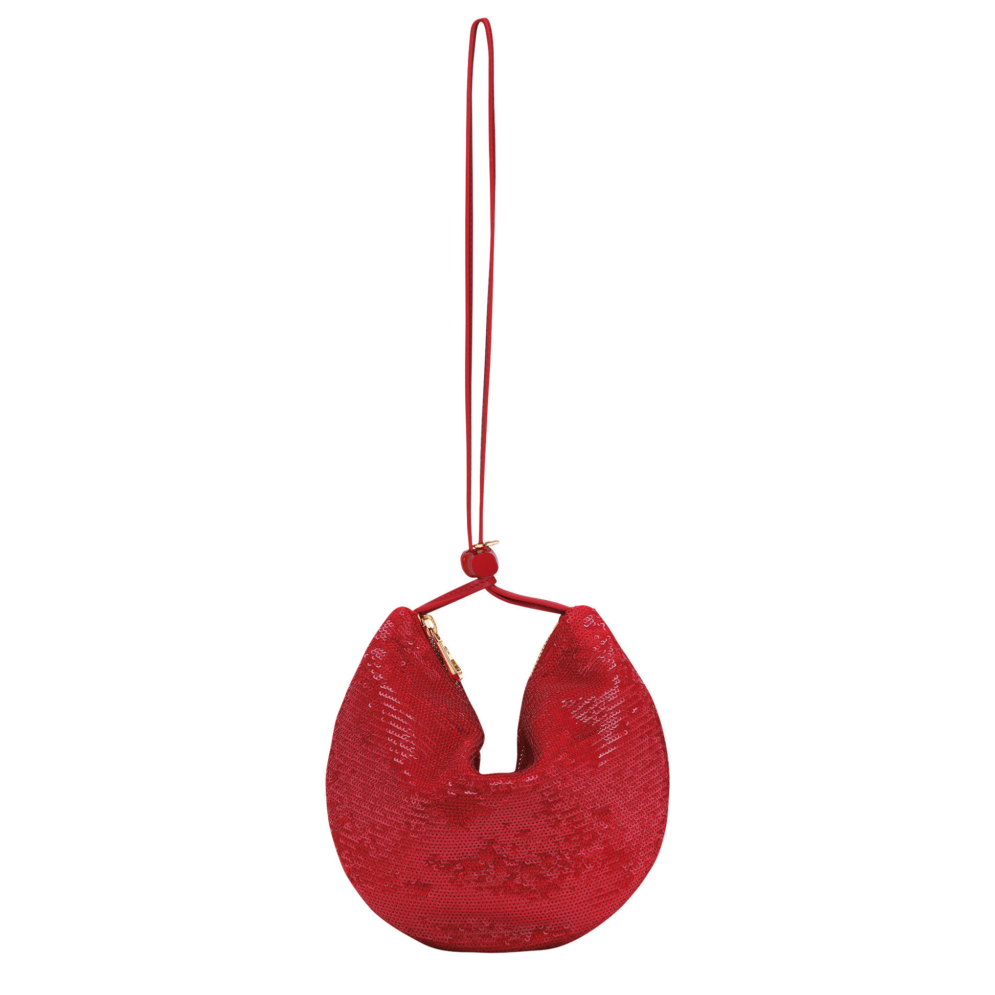 LONGCHAMP-Le Roseau Clutch-Red-10344HIP545-5
