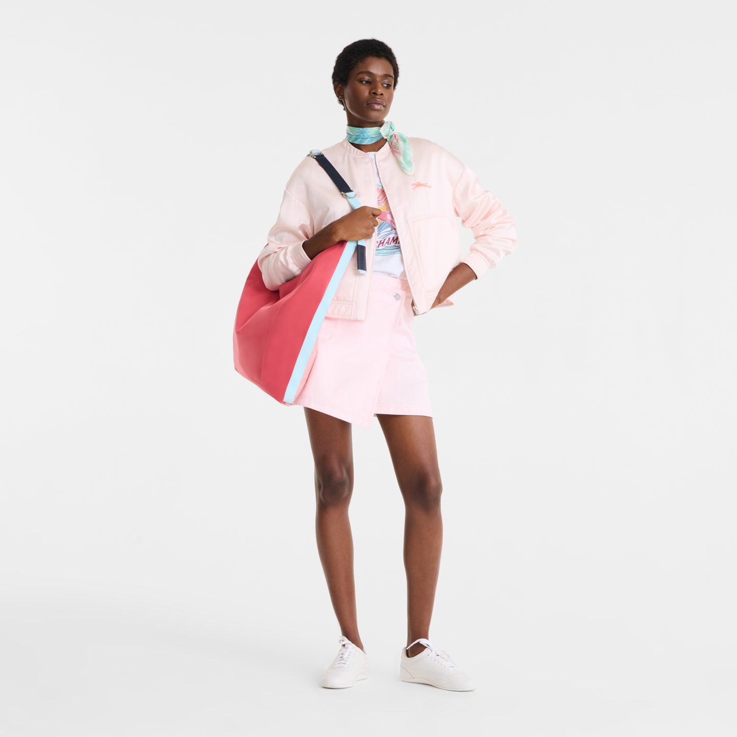 LONGCHAMP-Re-Play Shoulder bag-Pink/Grenadine-10347HIQM40-2