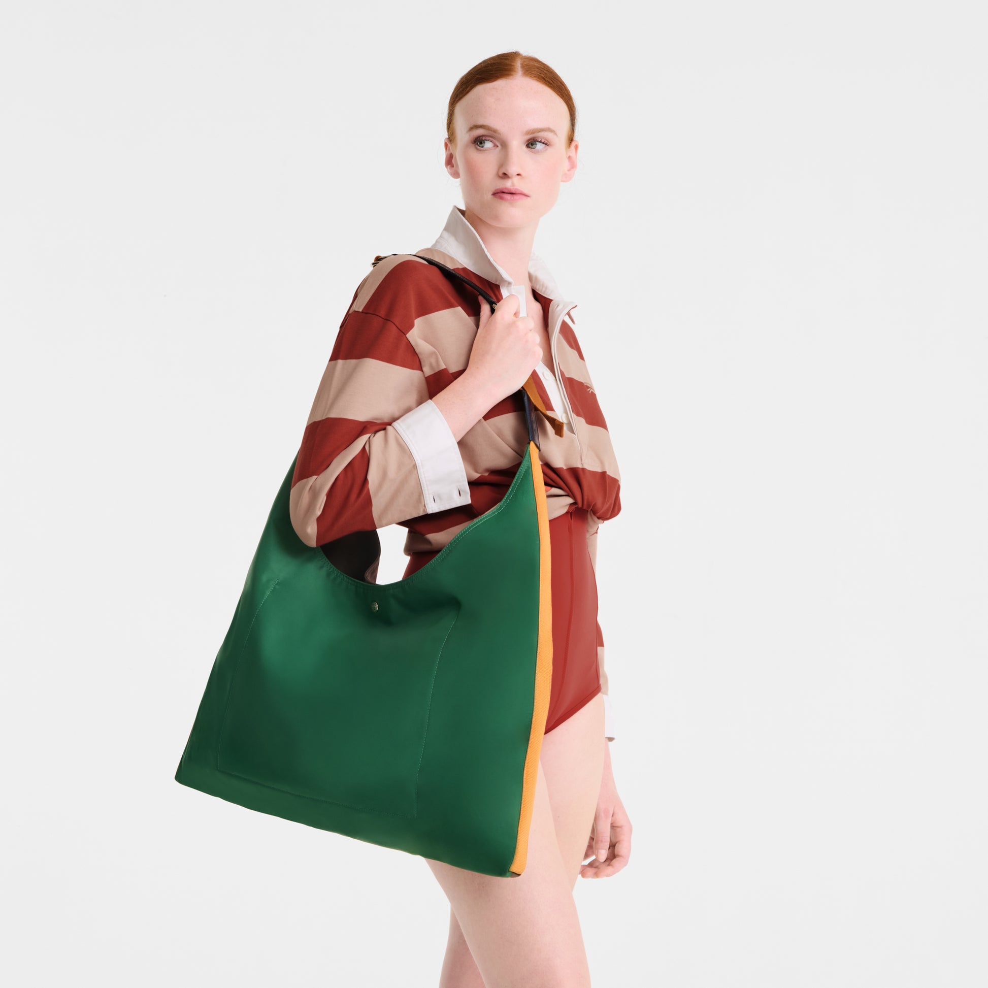 LONGCHAMP-Re-Play Shoulder bag-British Green/Terra-10347HIQM41-2