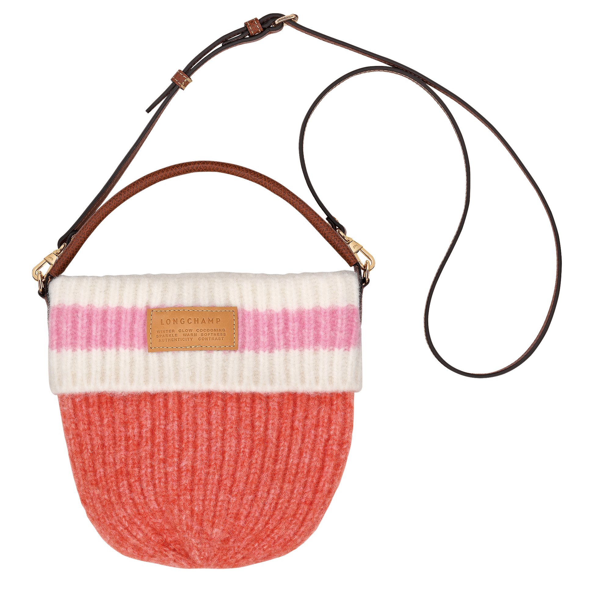 LONGCHAMP-Le Pliage Collection Crossbody bag-Coral/Pink-10350HITM29-1