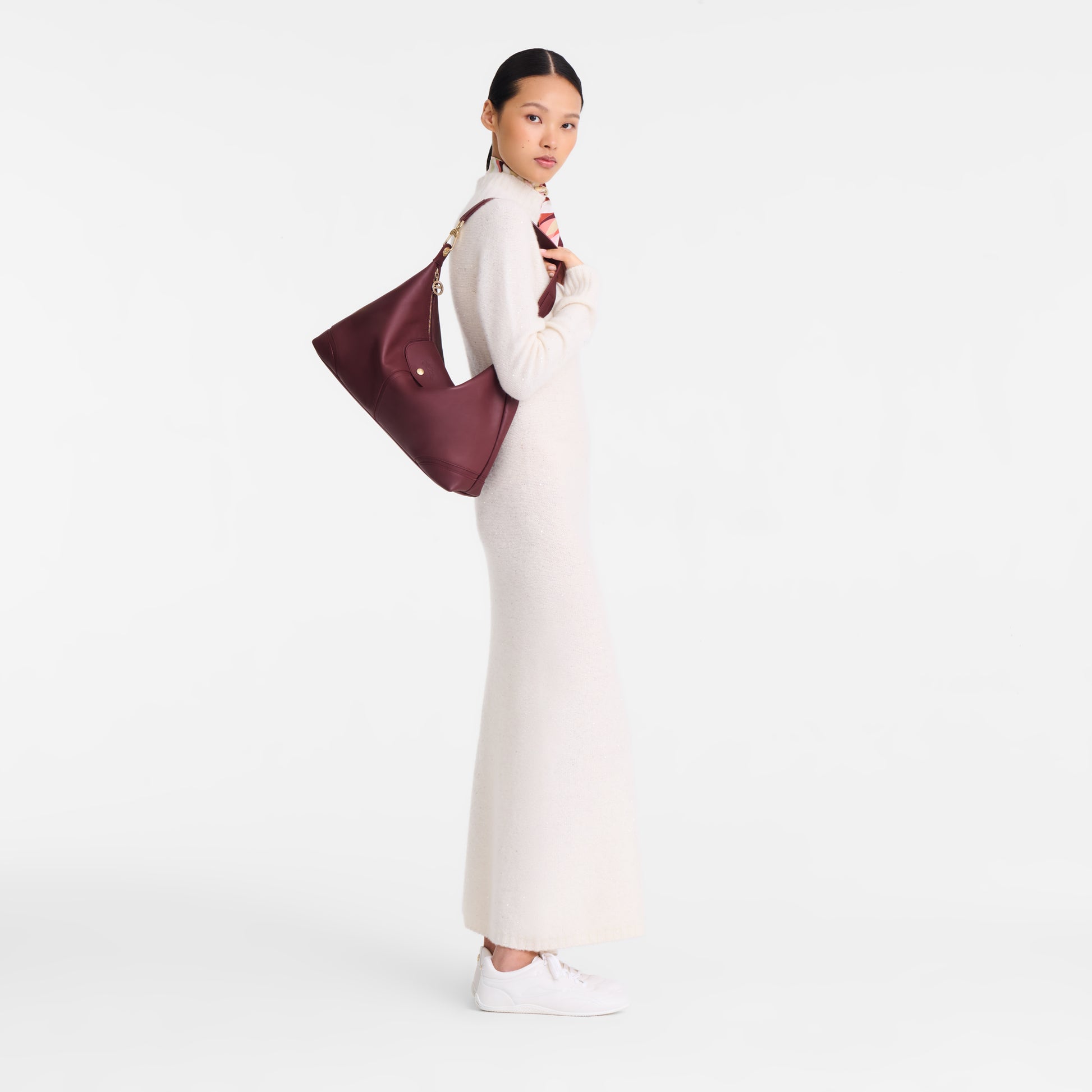 LONGCHAMP-Le Pliage Xtra Shoulder bag-Burgundy-10356HIV109-2