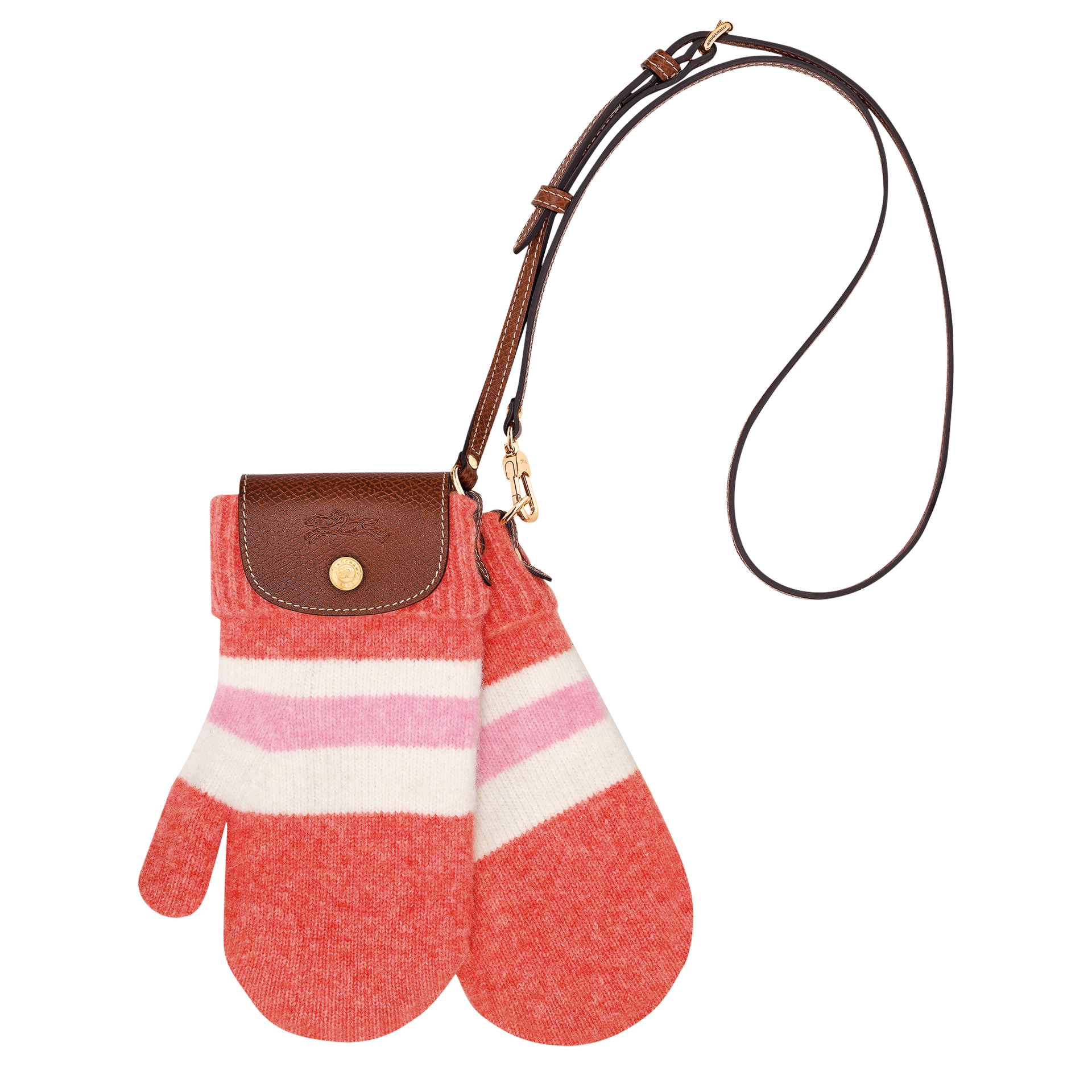 Le Pliage Collection Mittens bag Coral/Pink - Canvas | Longchamp