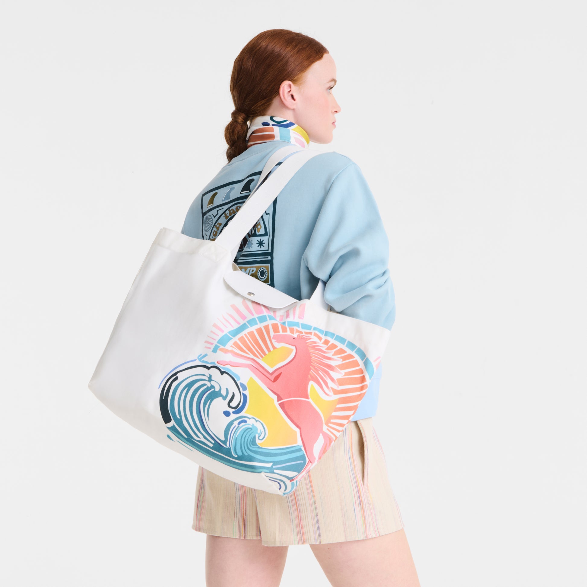 LONGCHAMP-Le Pliage Collection Tote bag-Rainbow-10360HJAM36-2