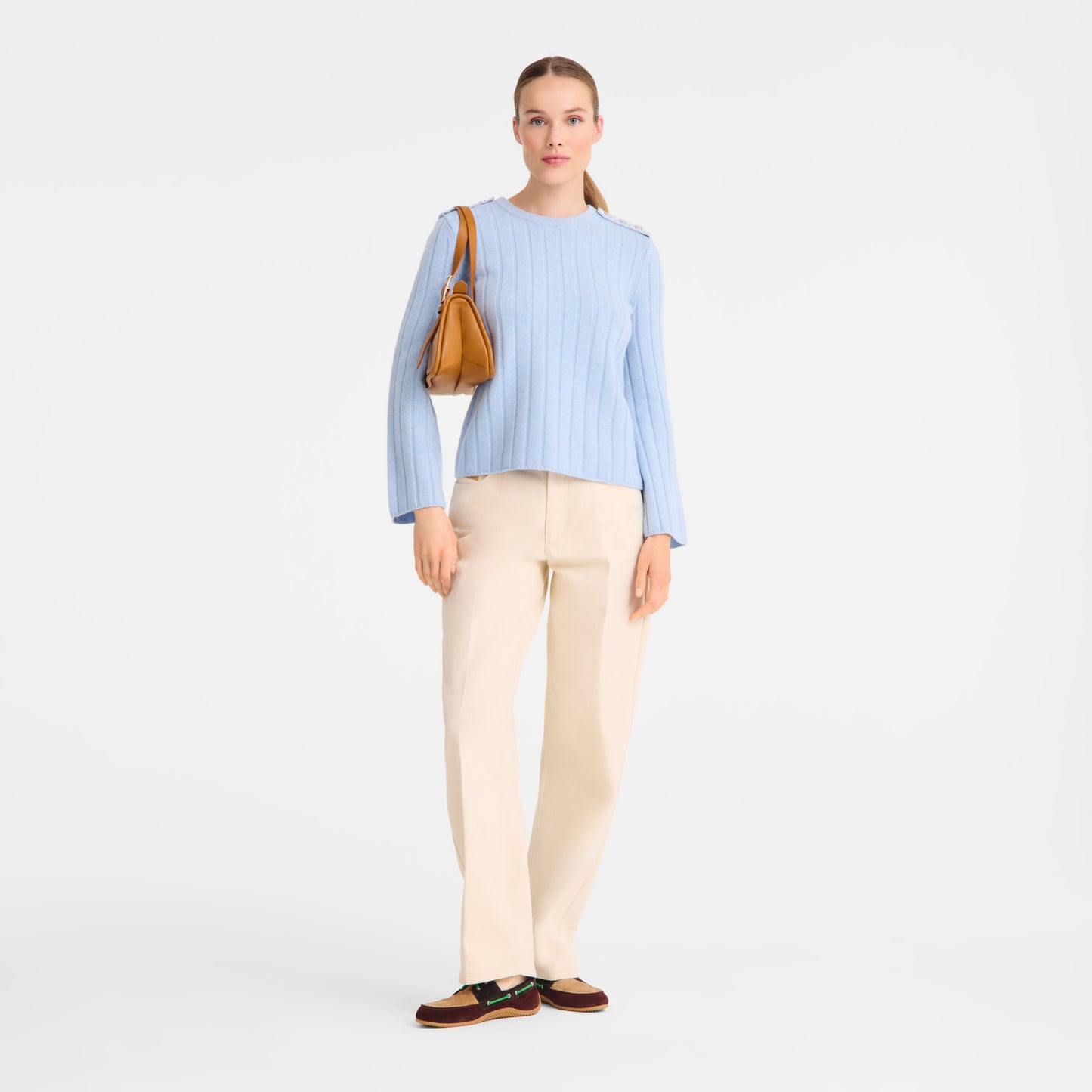 LONGCHAMP-Looong L Shoulder bag-Caramel-10369HJI121-3
