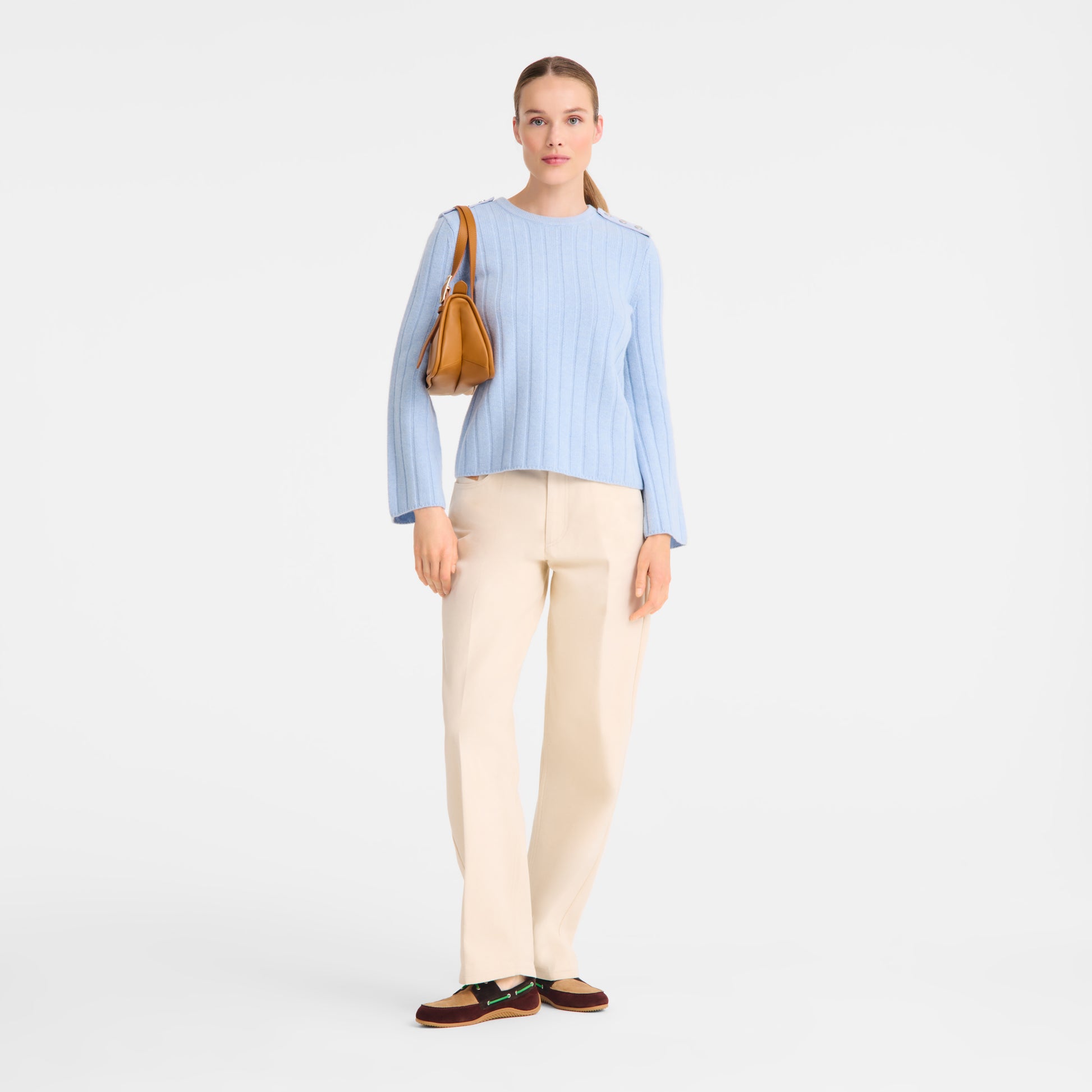 LONGCHAMP-Looong L Shoulder bag-Caramel-10369HJI121-3
