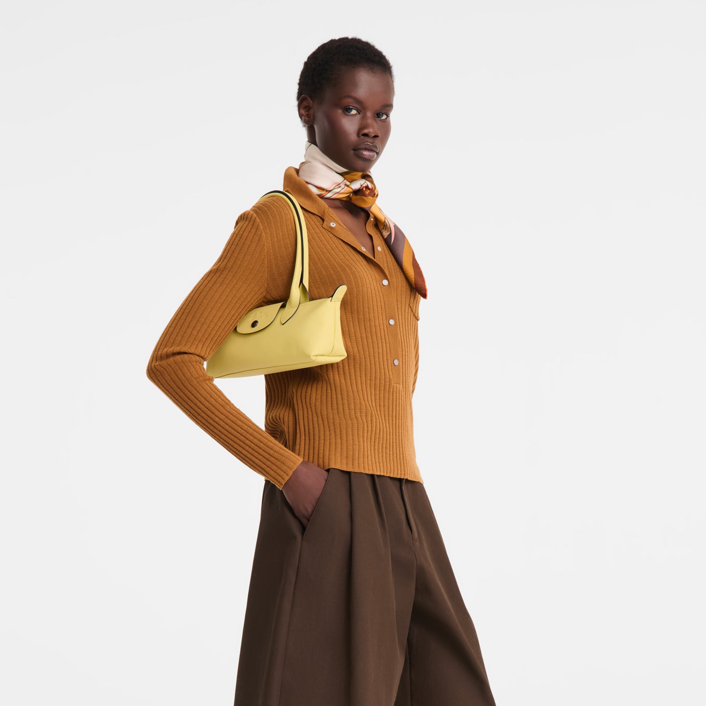 LONGCHAMP-Le Pliage Xtra M Shoulder bag-Lime-10370987M61-2