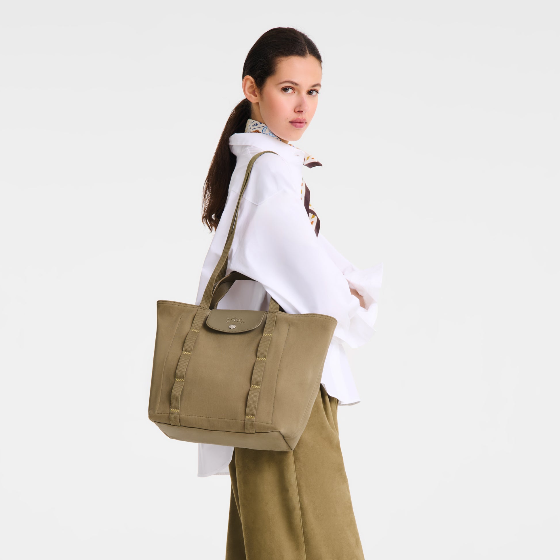 LONGCHAMP-Le Pliage Collection M Tote bag-Lichen-10387HJLM64-7