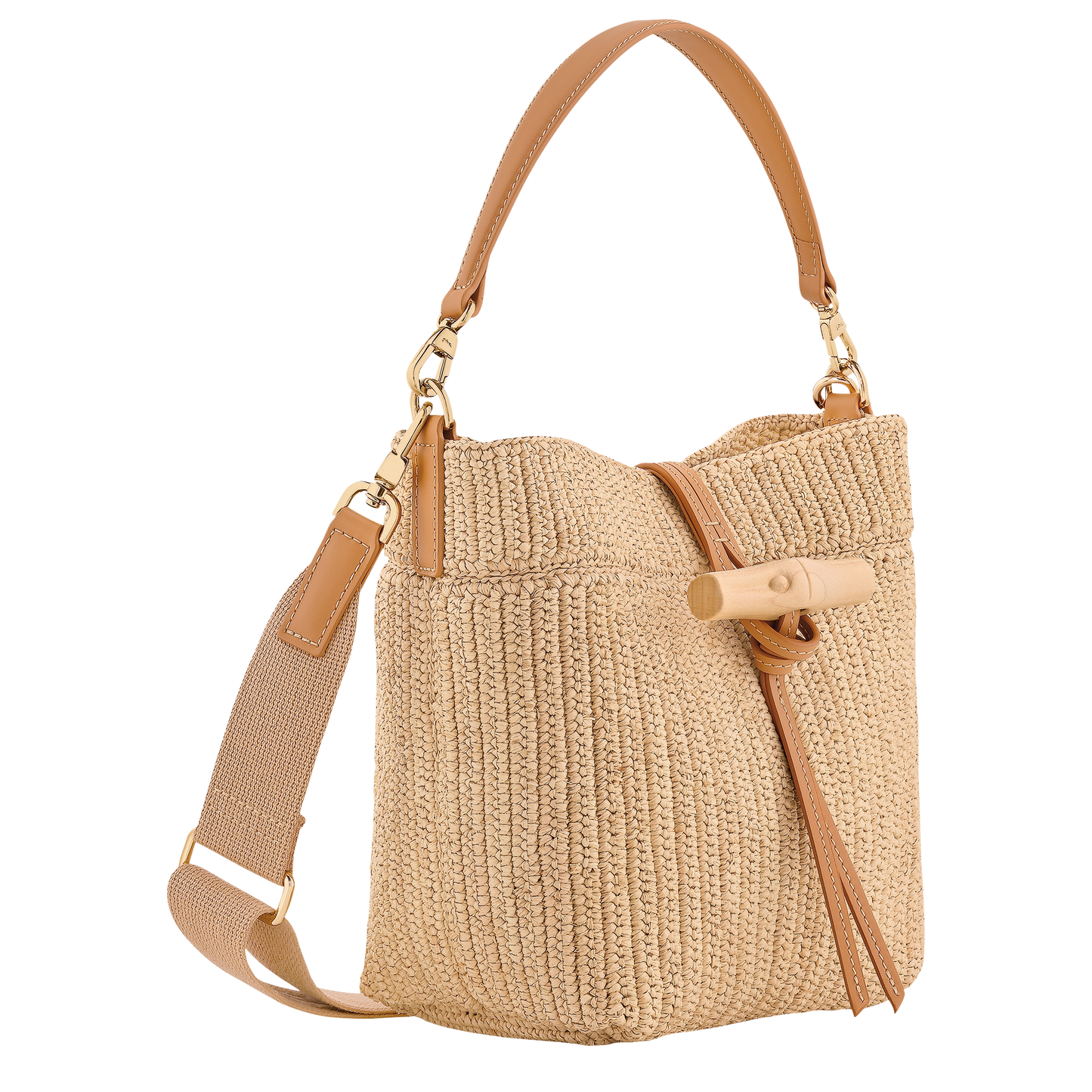 LONGCHAMP-Le Roseau XS Bucket bag-Vegetal-10396HJD514-3