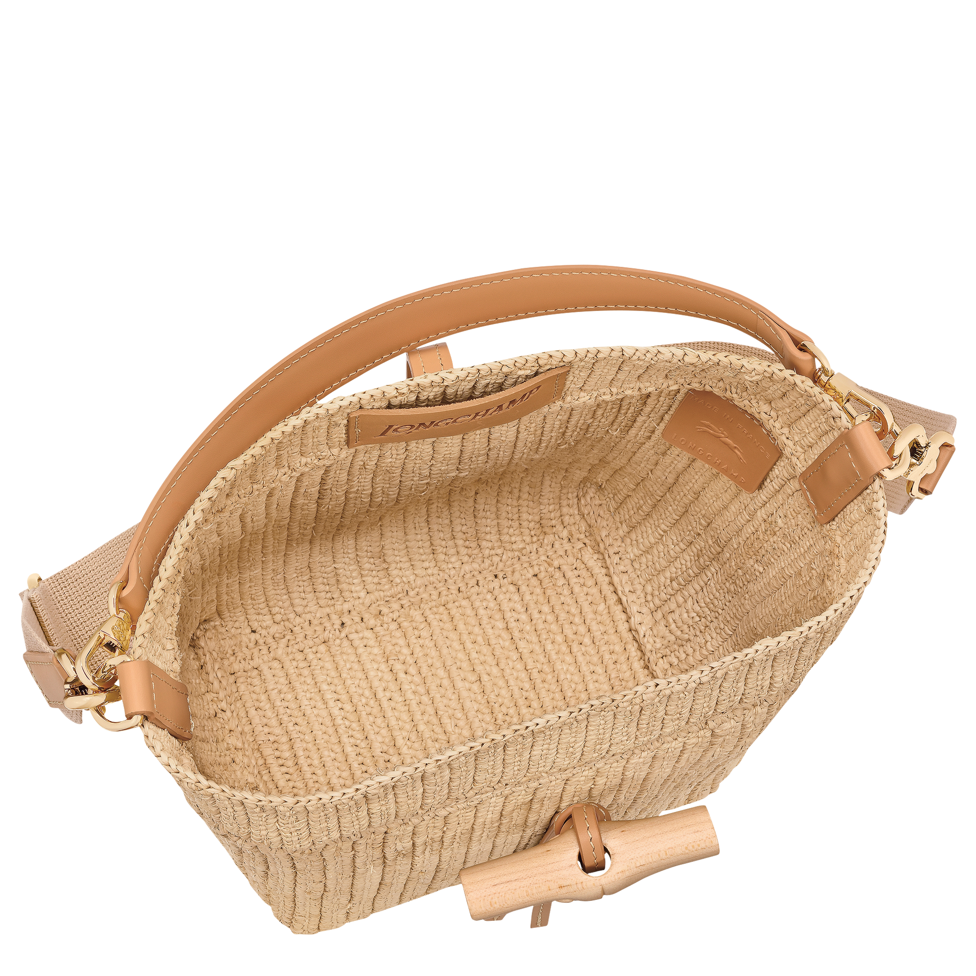 LONGCHAMP-Le Roseau XS Bucket bag-Vegetal-10396HJD514-5