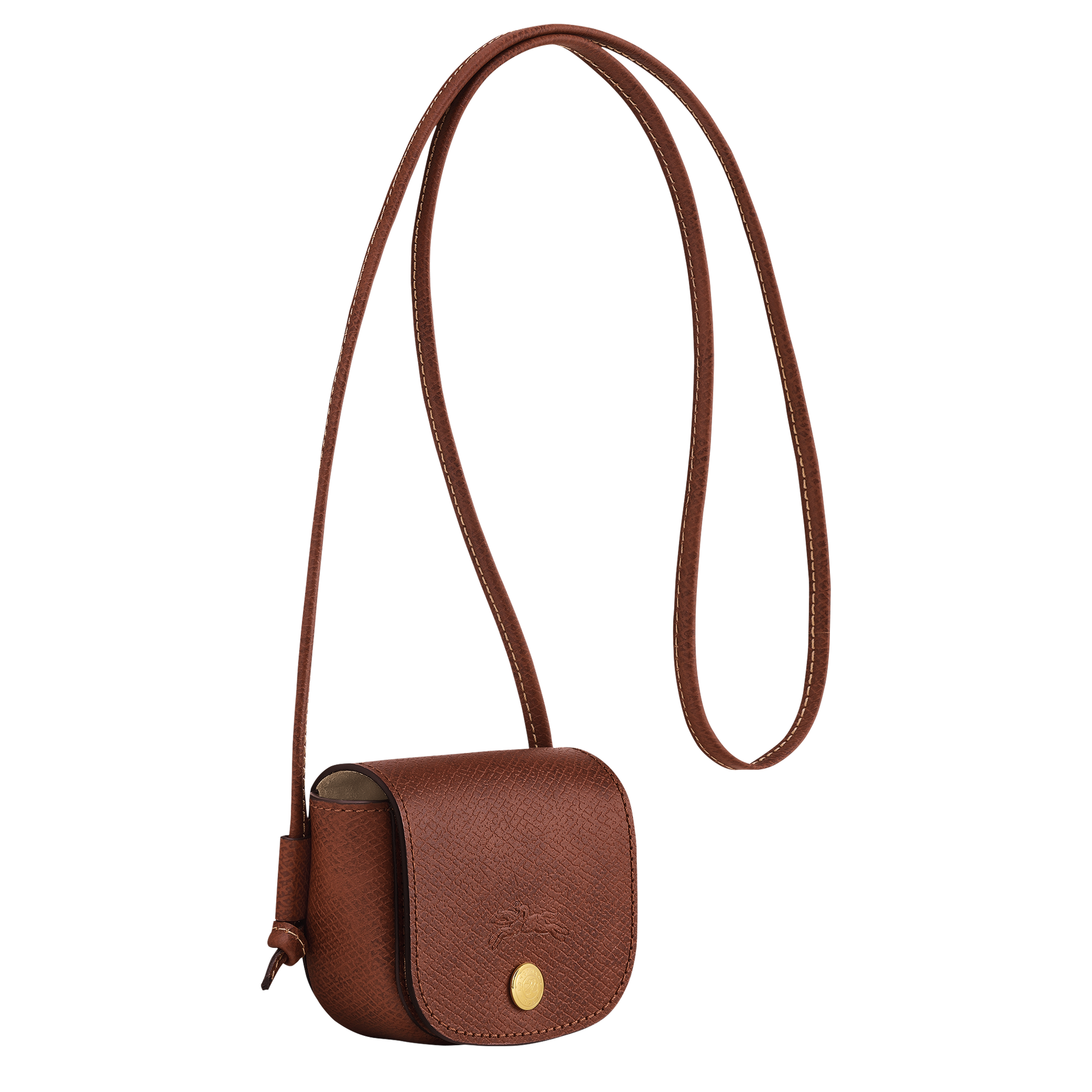 Longchamp ÉPURE - Coin purse with leather lace in Brown - 3 (SKU: 30027HYZ035)