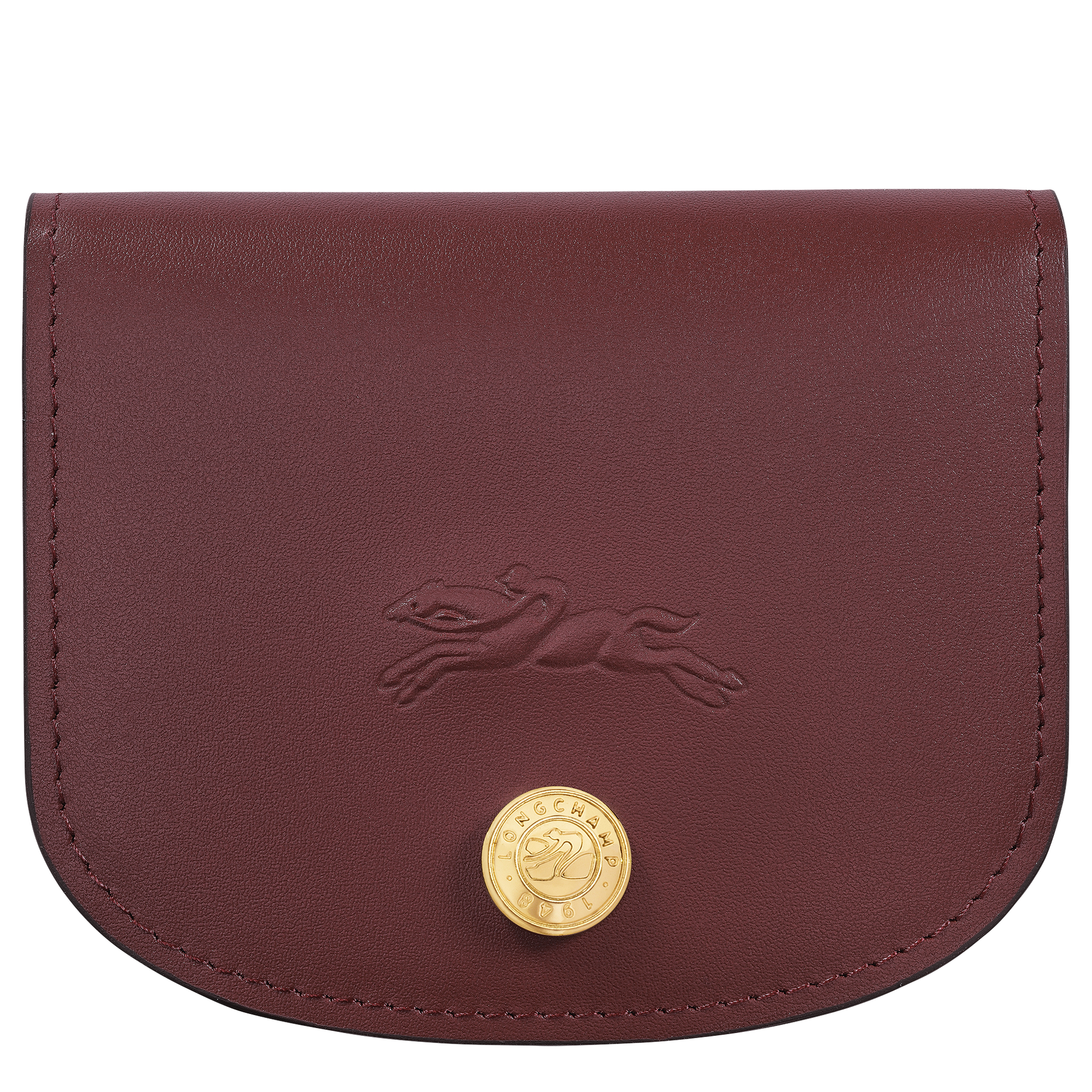 LONGCHAMP-Épure Card holder-Burgundy-30047HFY119-1