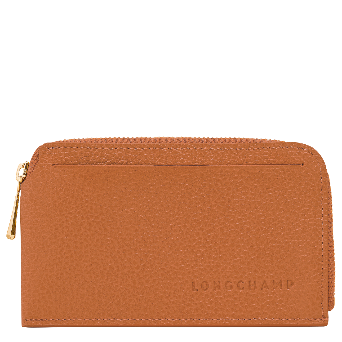 LONGCHAMP-Le Foulonné Card holder-Amber-30048021490-1