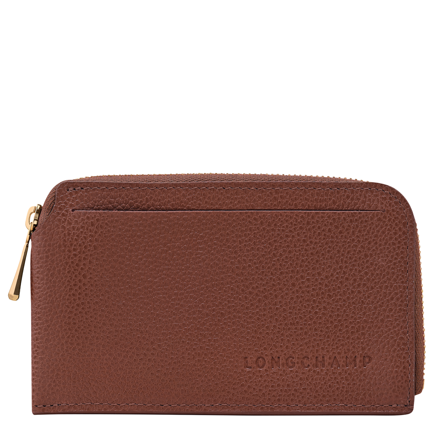 LONGCHAMP-Le Foulonné Card holder-Coffee-30048021M02-1