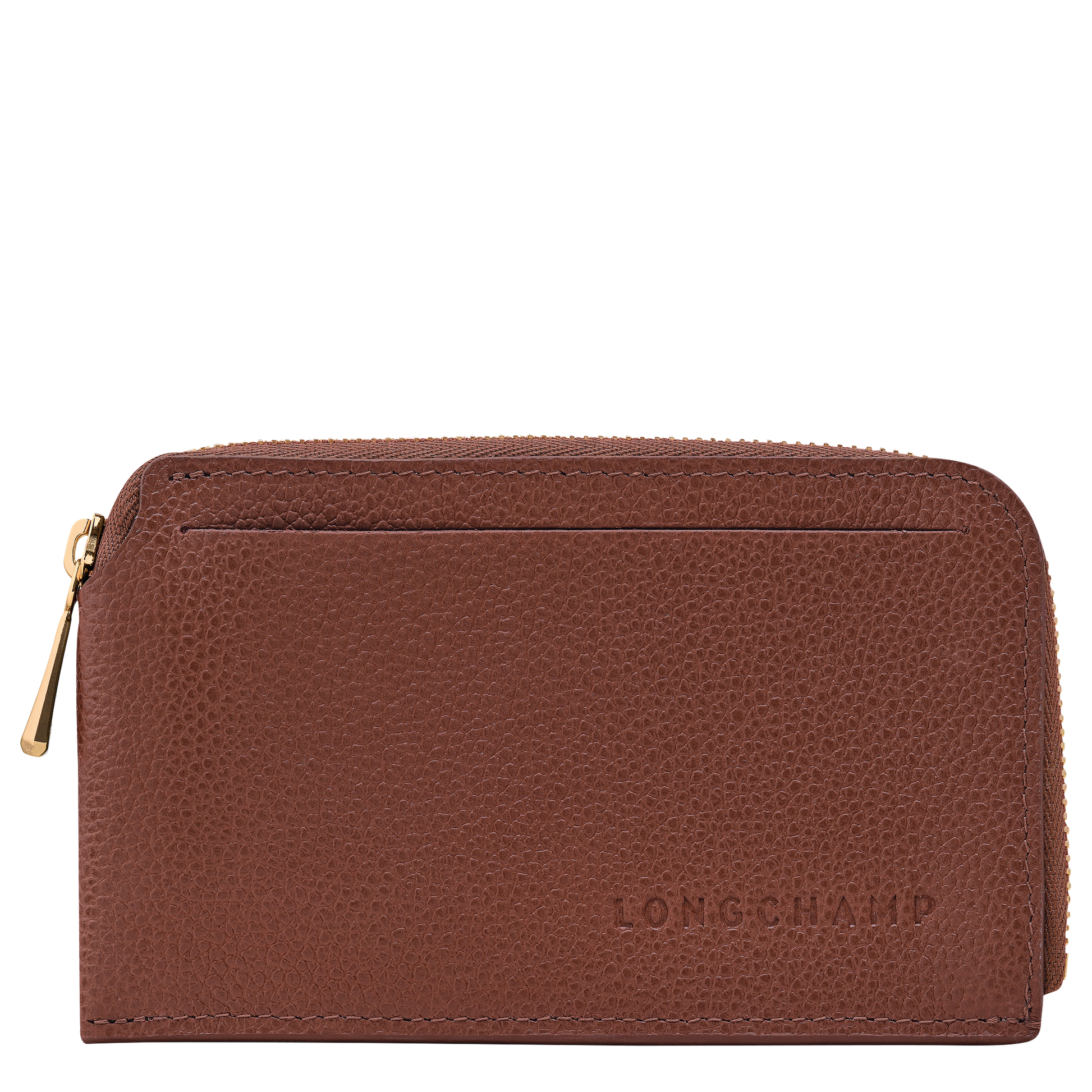 LONGCHAMP-Le Foulonné Card holder-Coffee-30048021M02-1