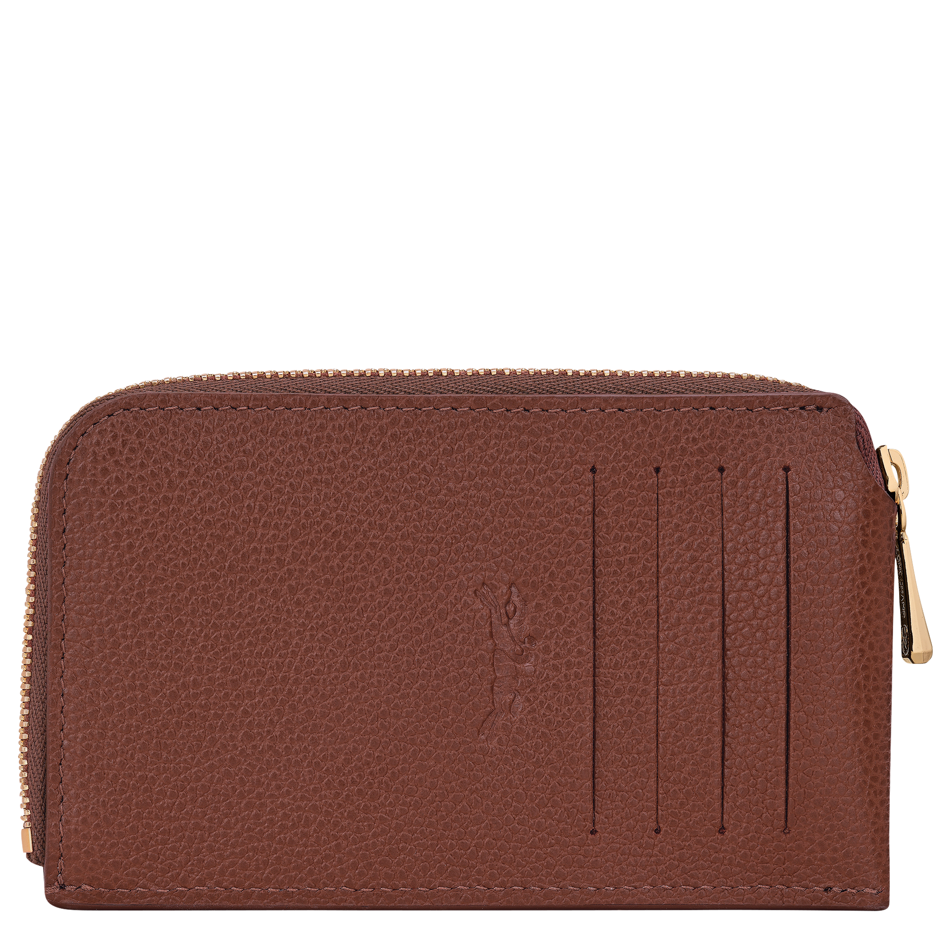 LONGCHAMP-Le Foulonné Card holder-Coffee-30048021M02-2