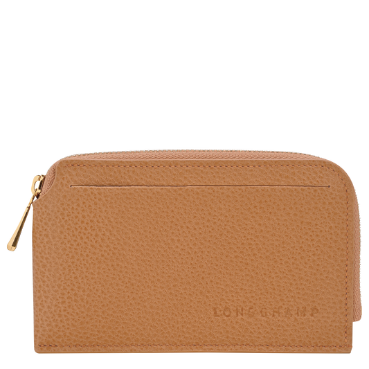 LONGCHAMP-Le Foulonné Card holder-Pecan-30048021M74-1